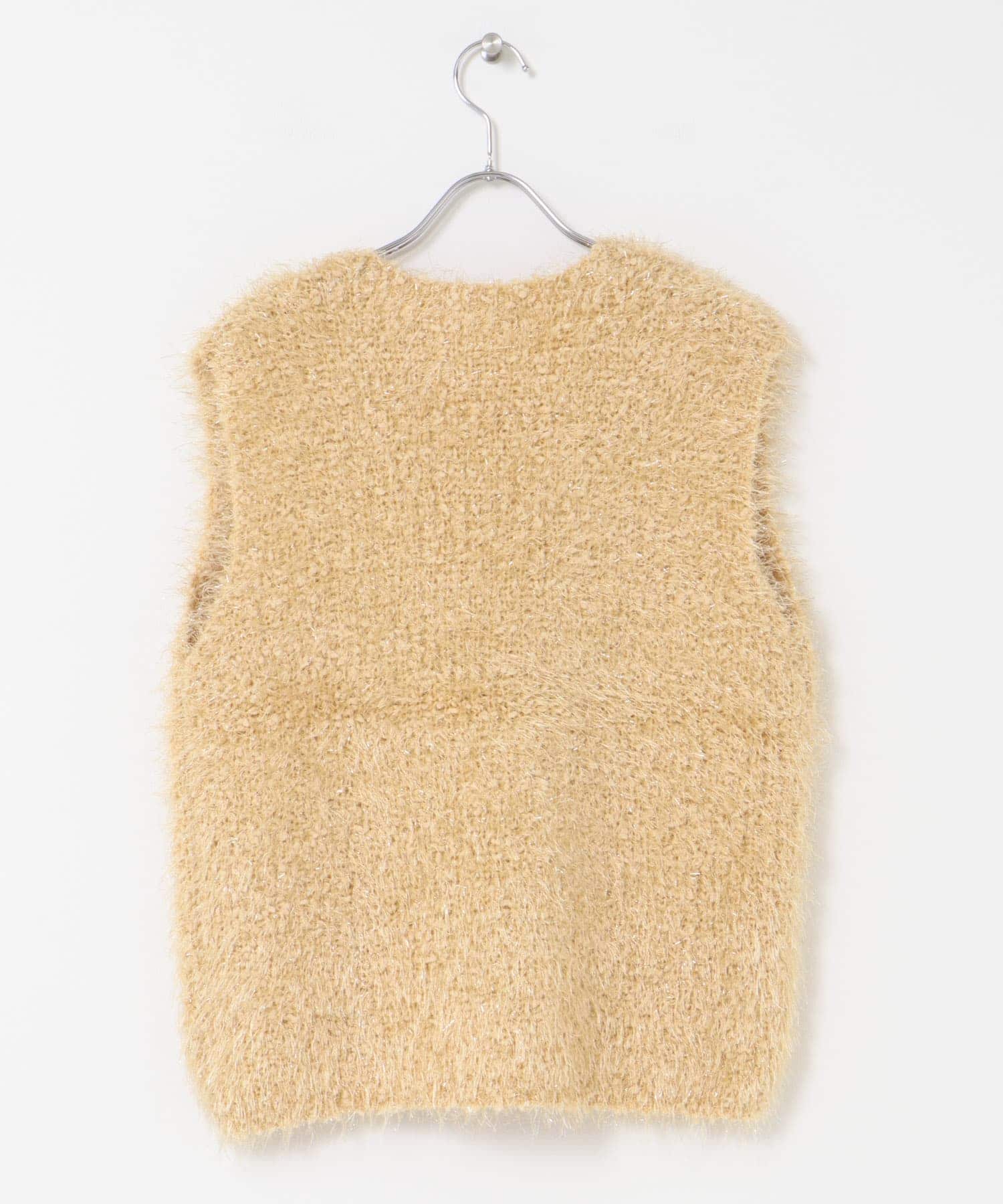 モールフェザーニットベスト Y.BEIGE one