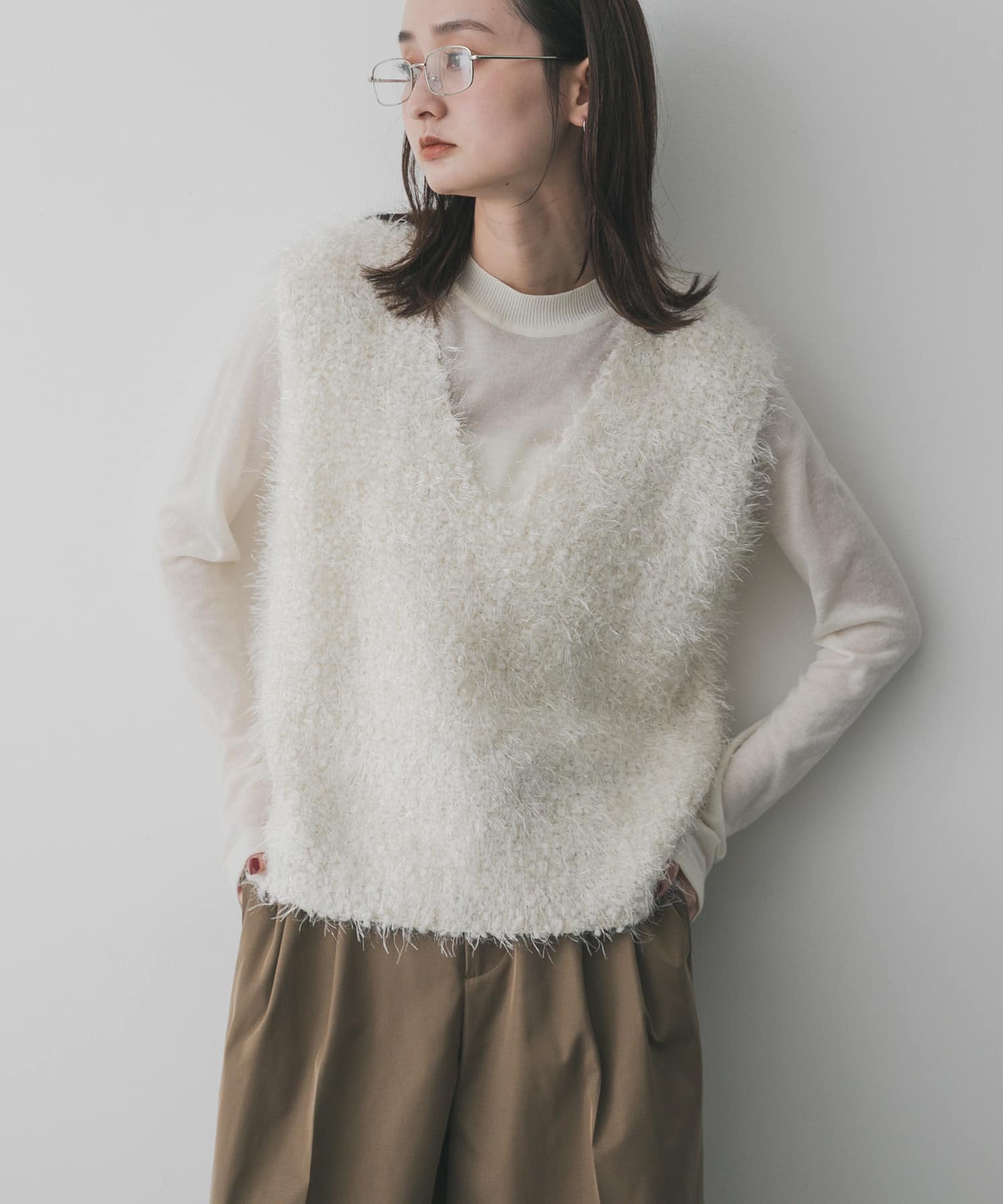 身長：169cm サイズ：one