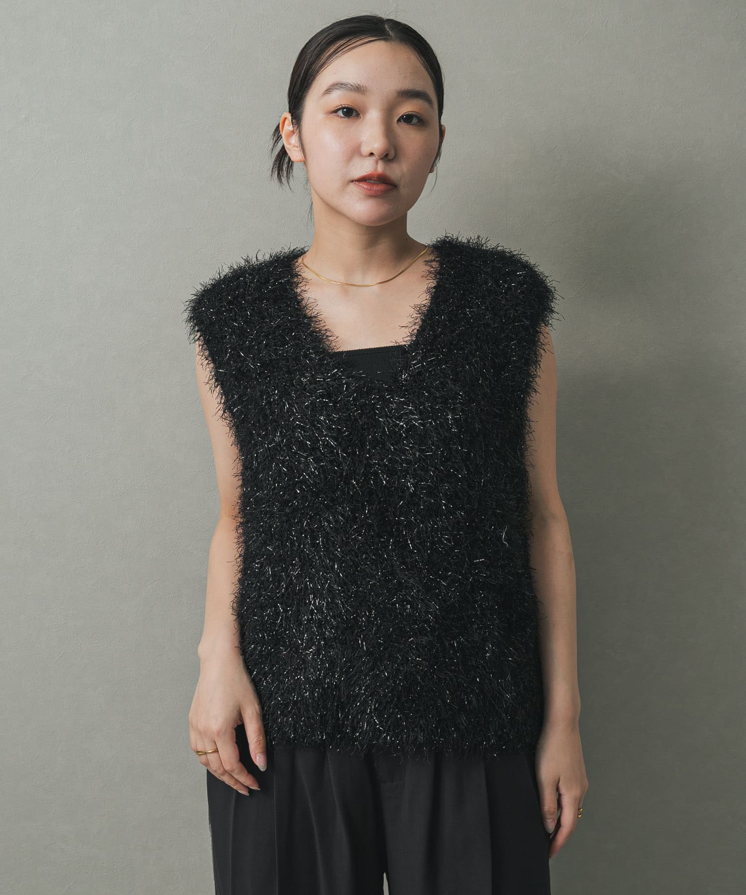 身長：158cm サイズ：one