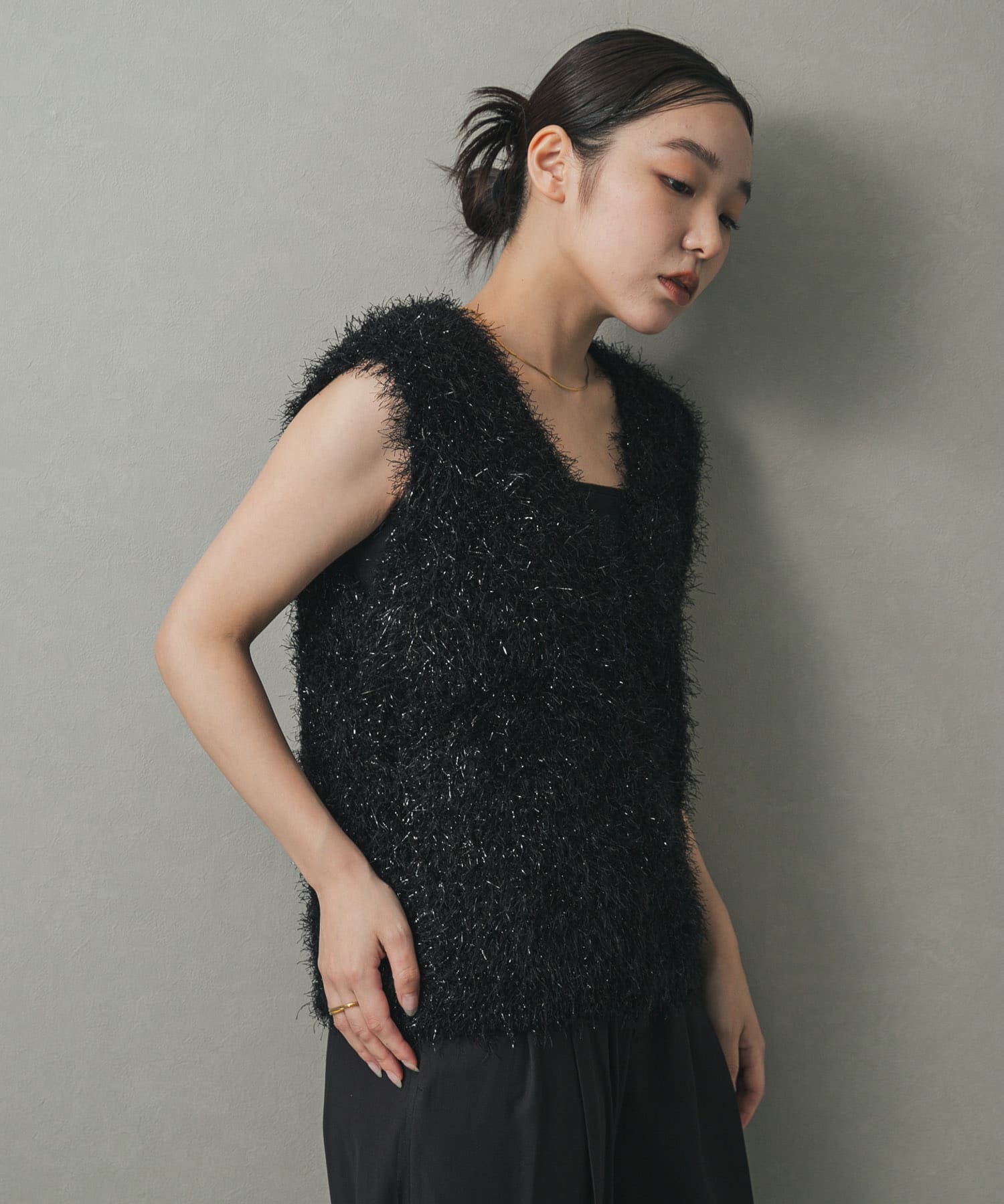 身長：158cm サイズ：one