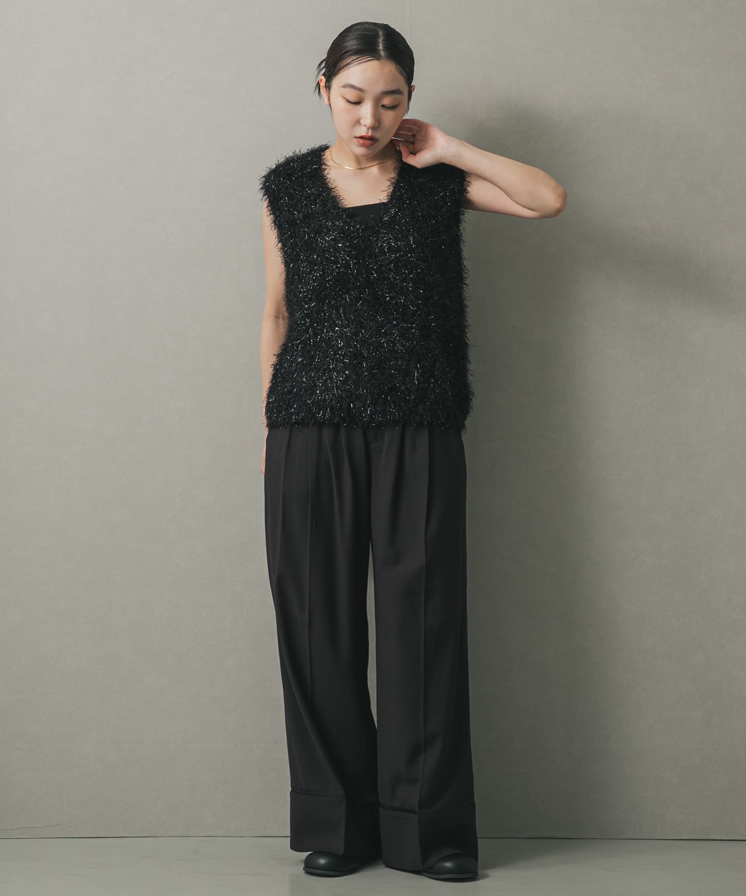 身長：158cm サイズ：one