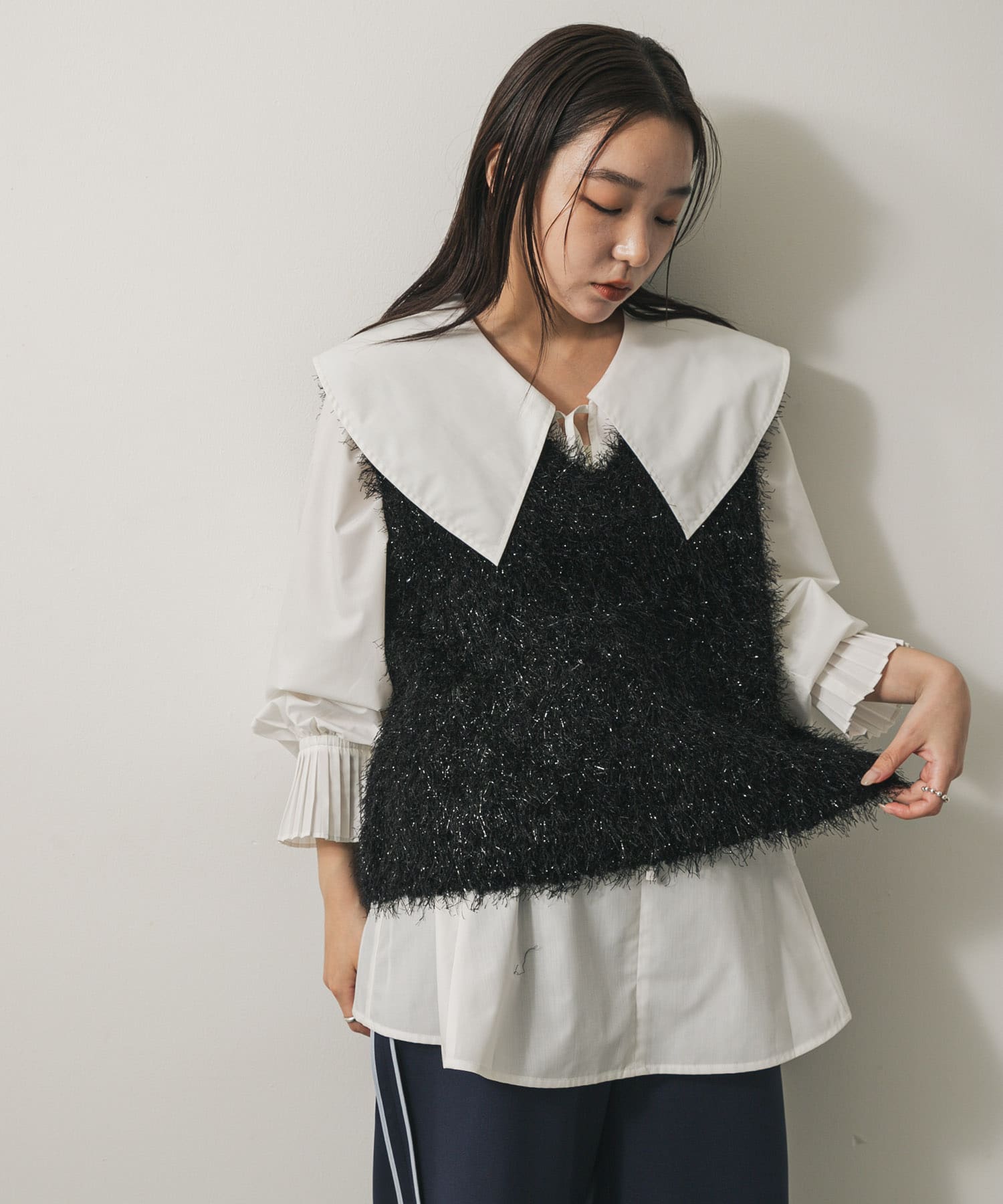 身長：158cm サイズ：one