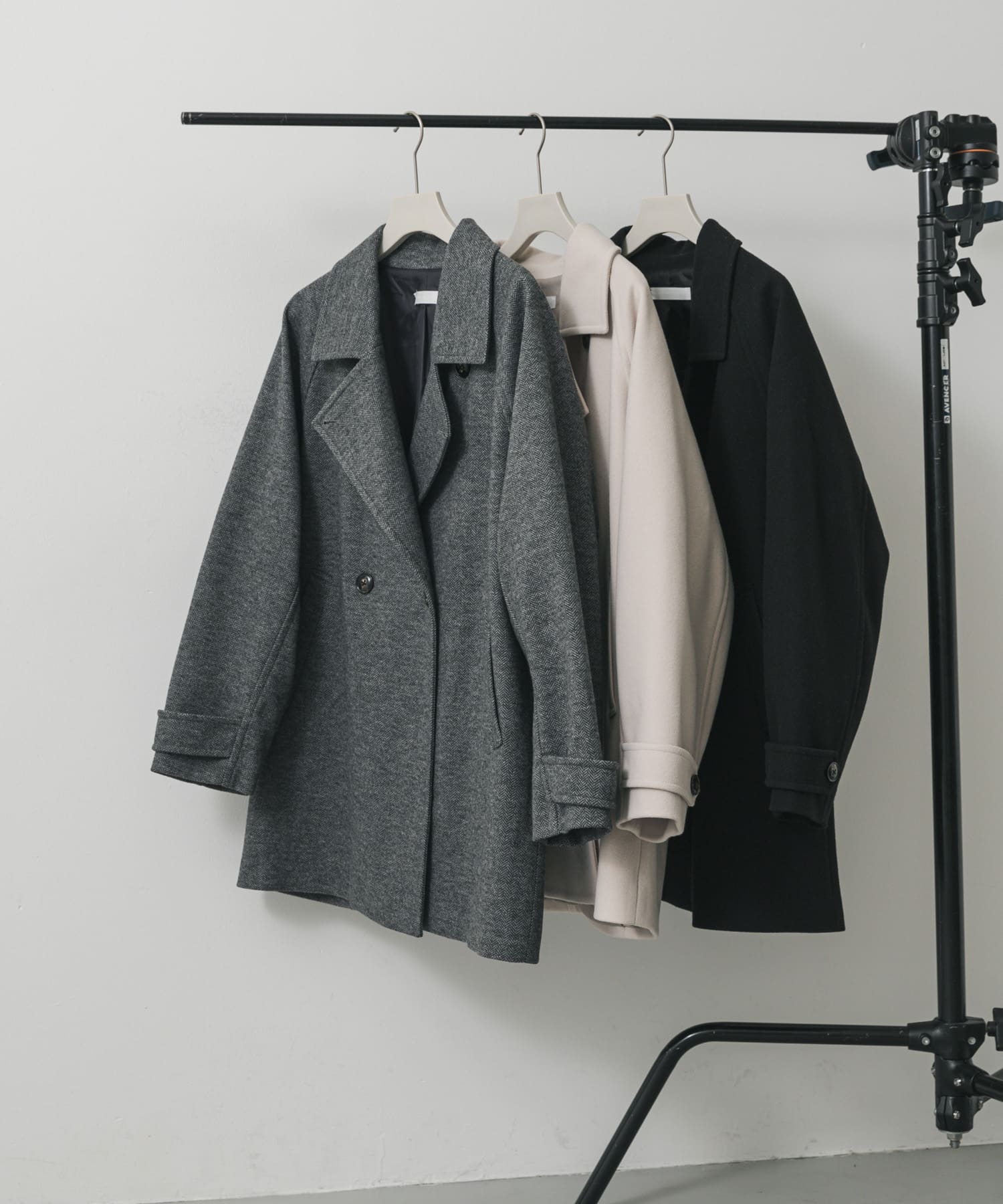 テーラードミドルコート CHA×GRY one