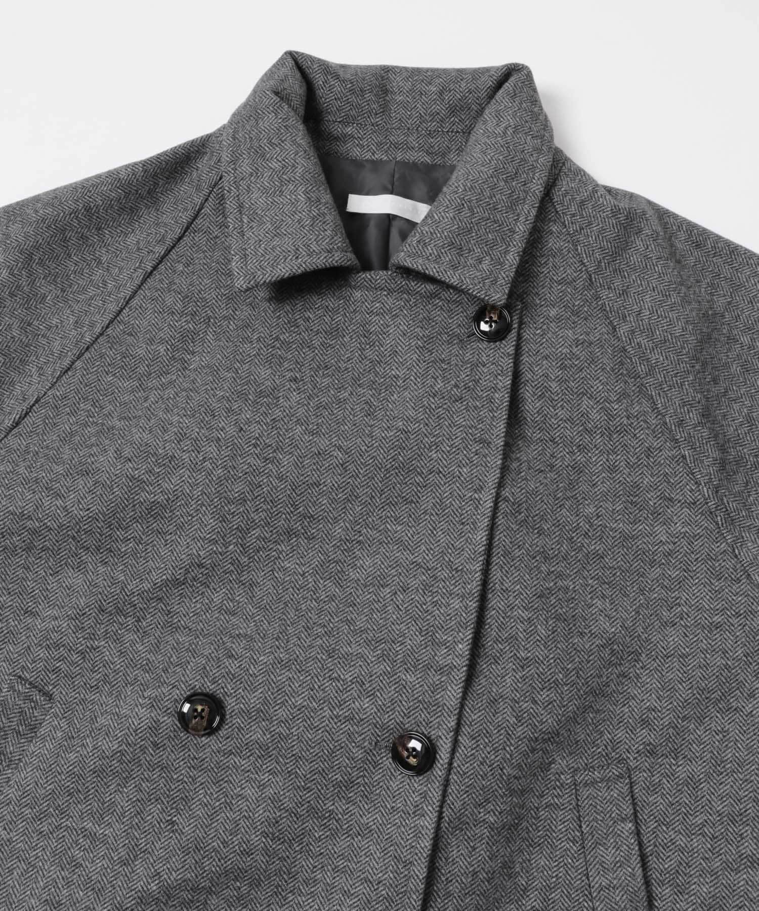 テーラードミドルコート CHA×GRY one