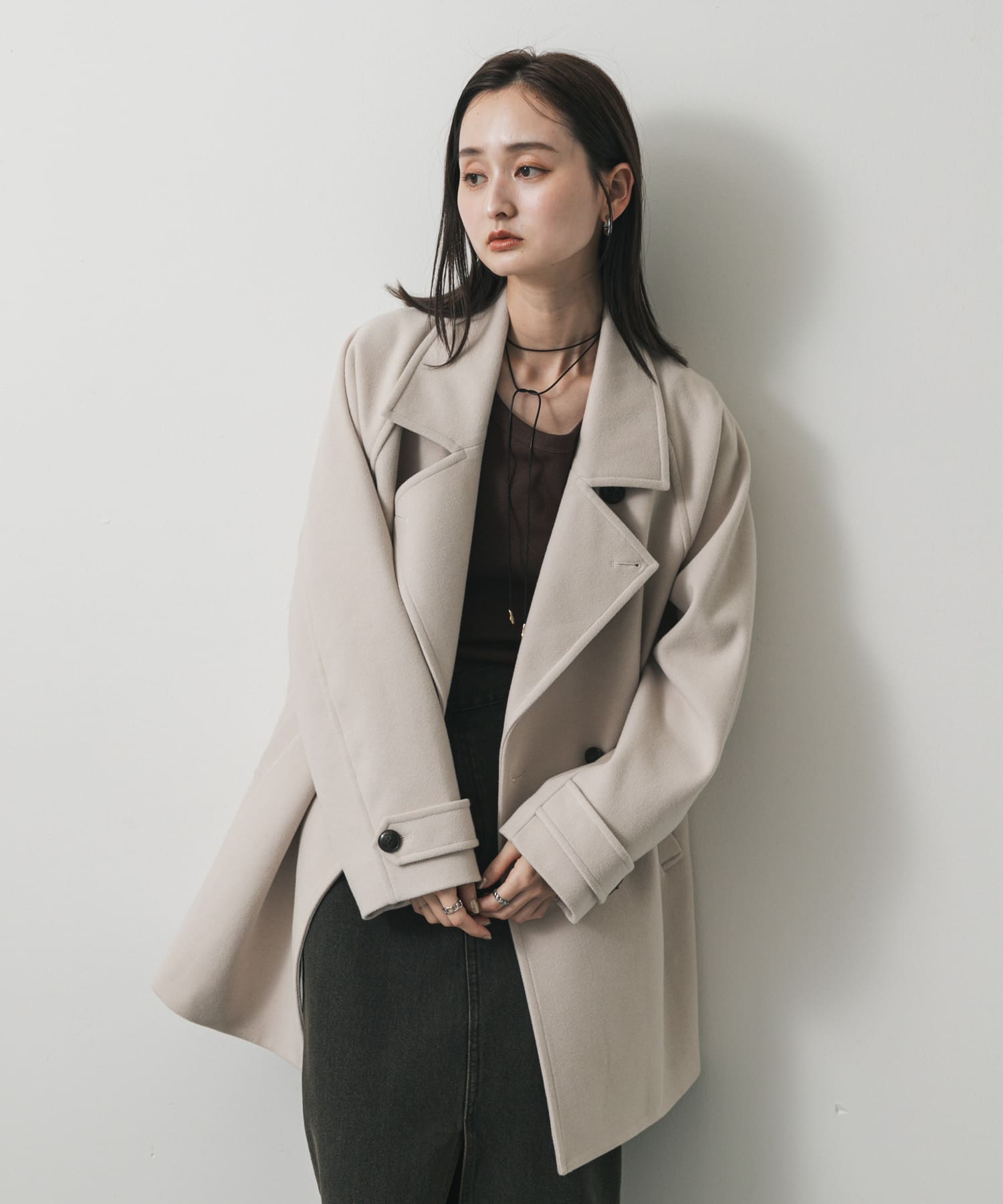 身長：169cm サイズ：one