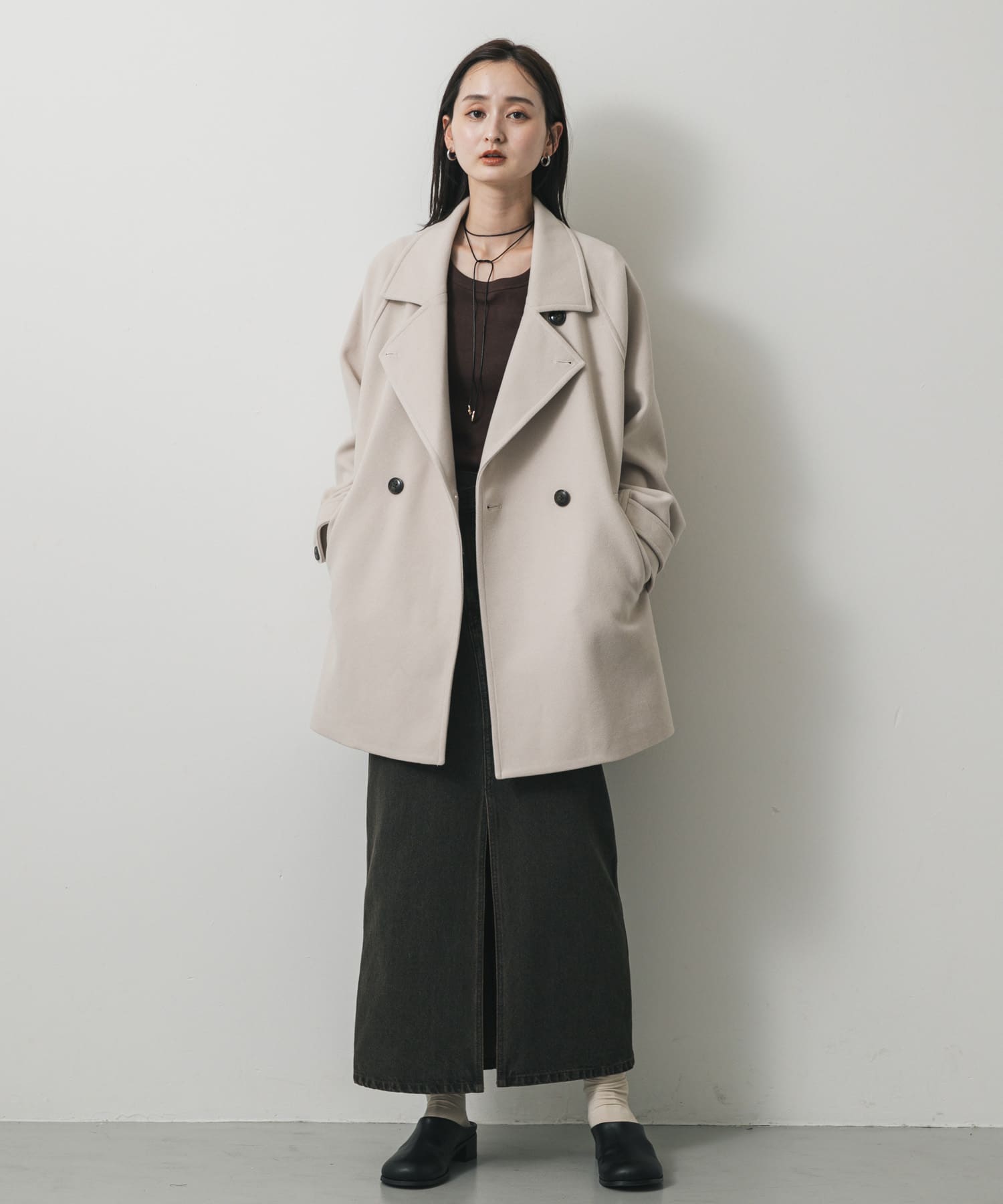 身長：169cm サイズ：one
