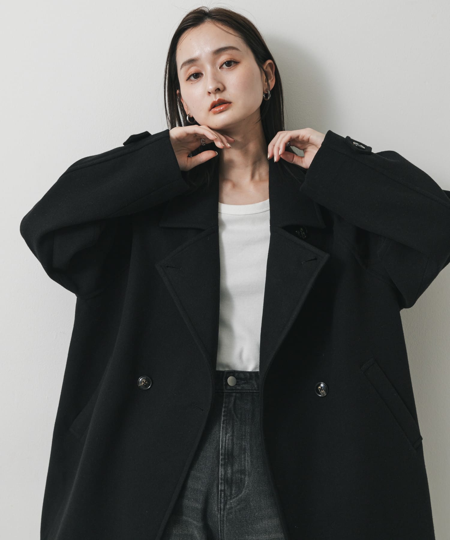 身長：169cm サイズ：one