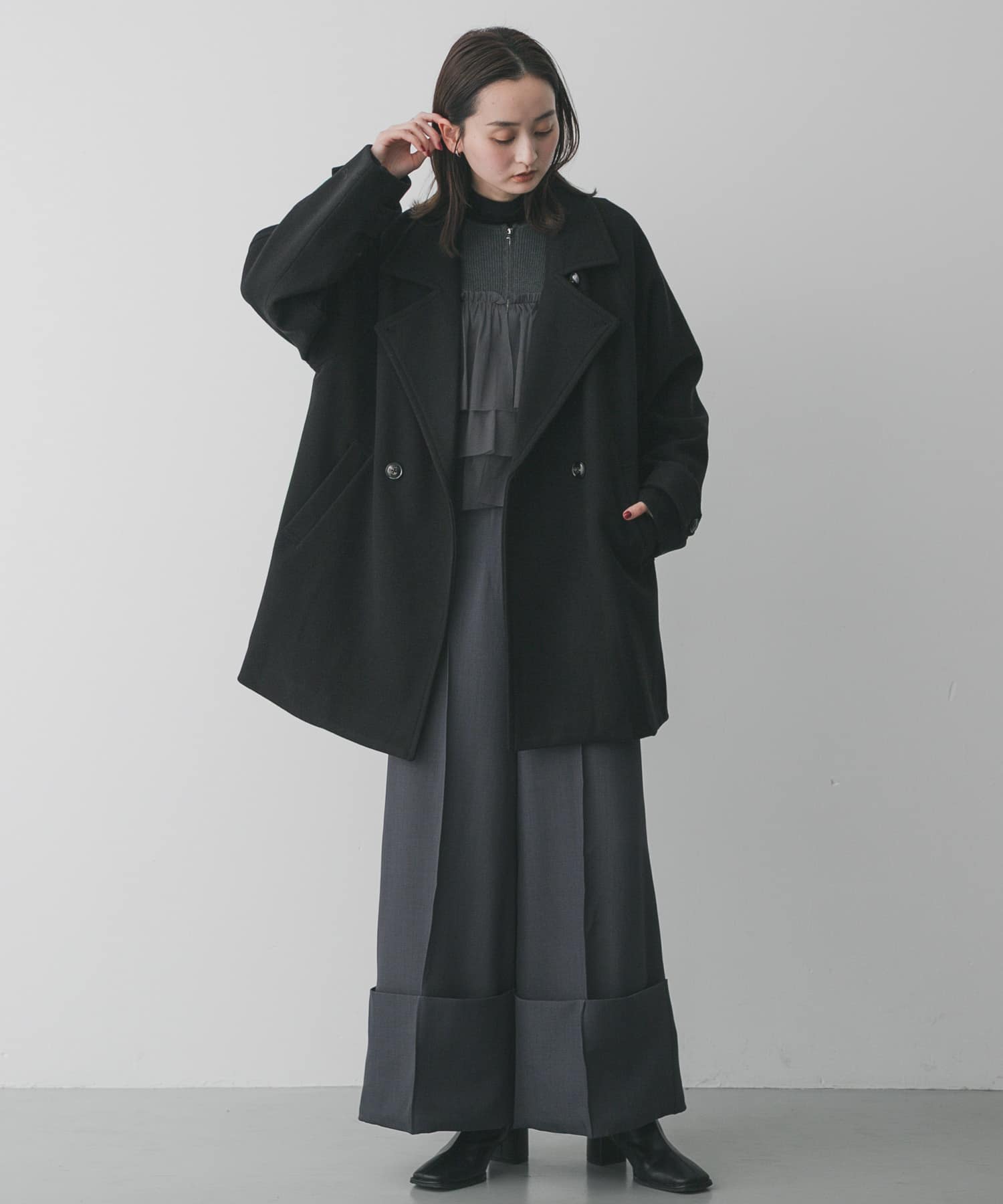 身長：169cm サイズ：one