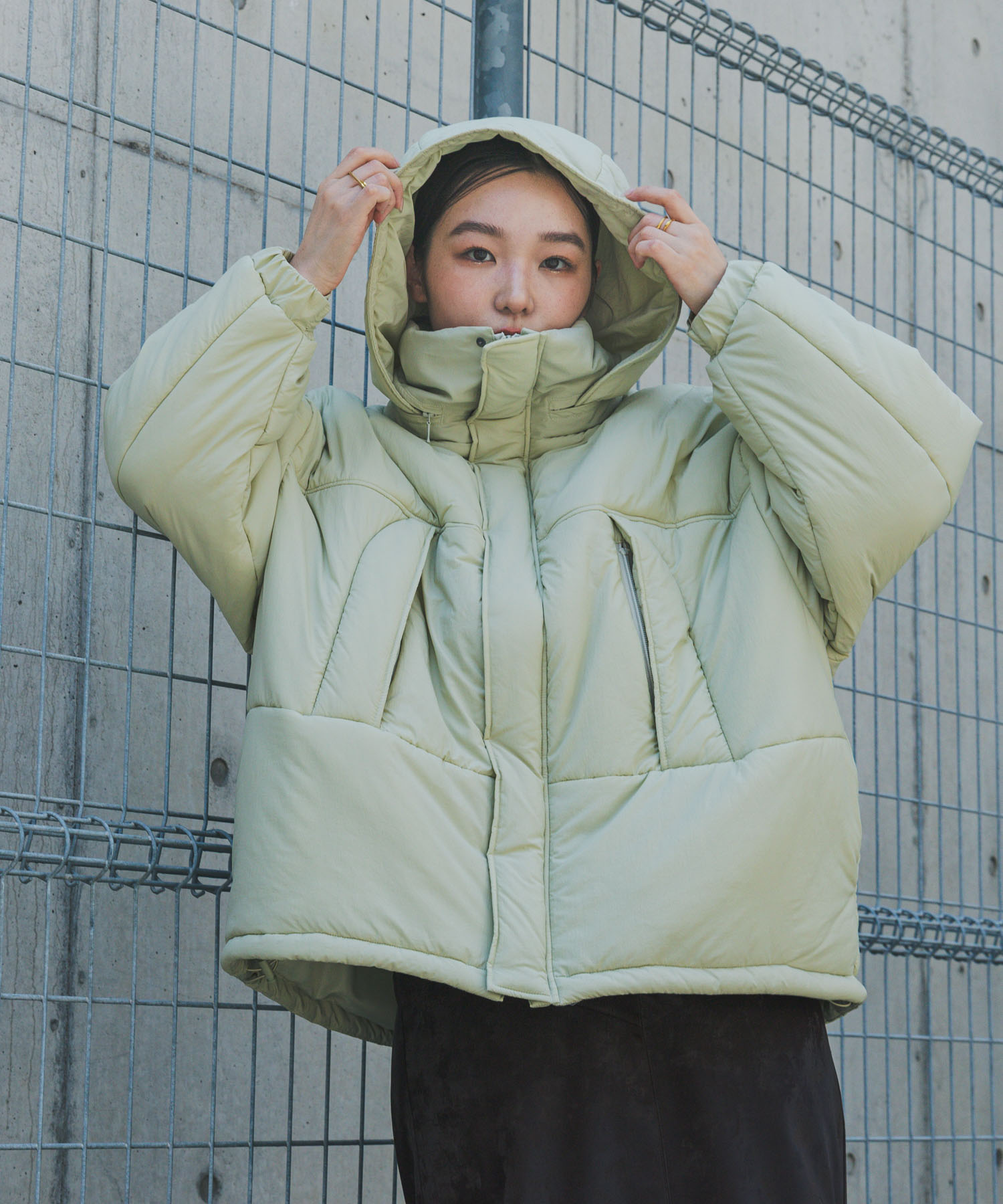 身長：158cm サイズ：one
