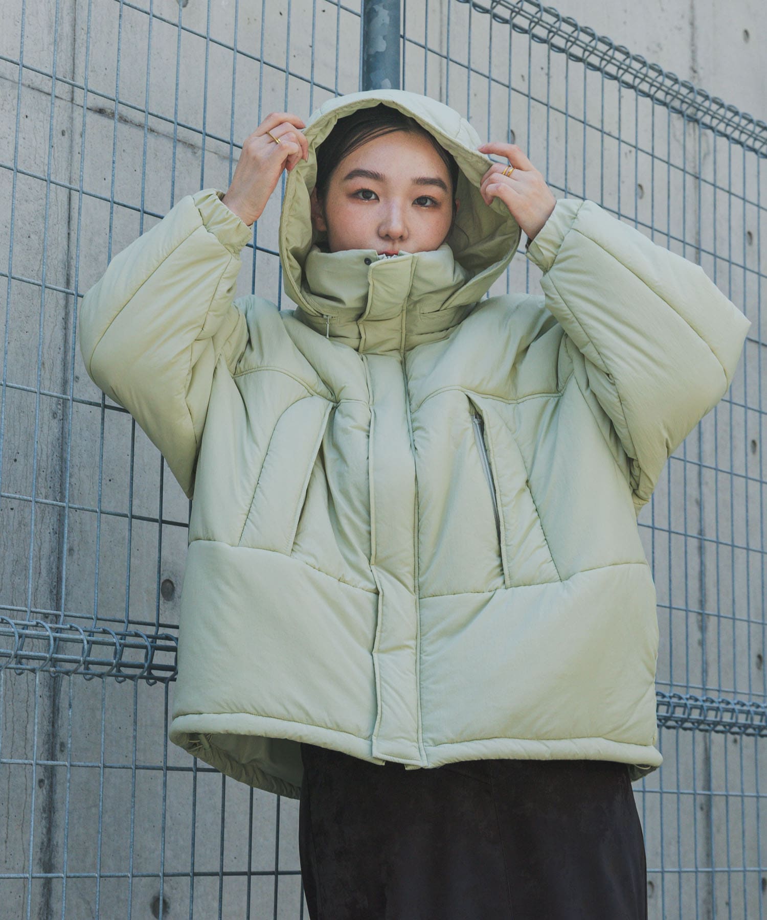 身長：158cm サイズ：one