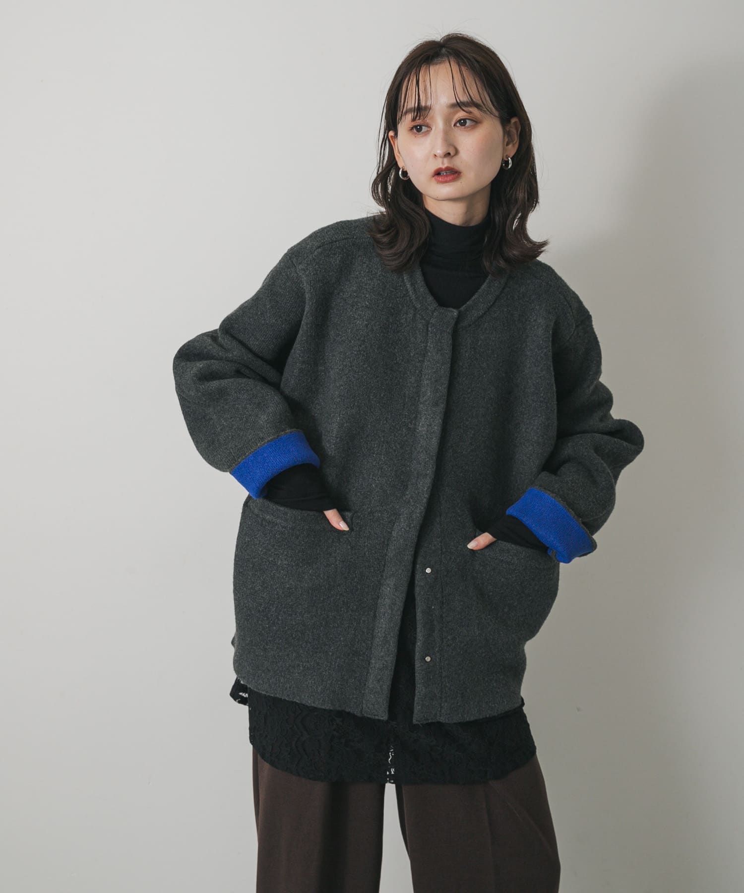 身長：169cm サイズ：one