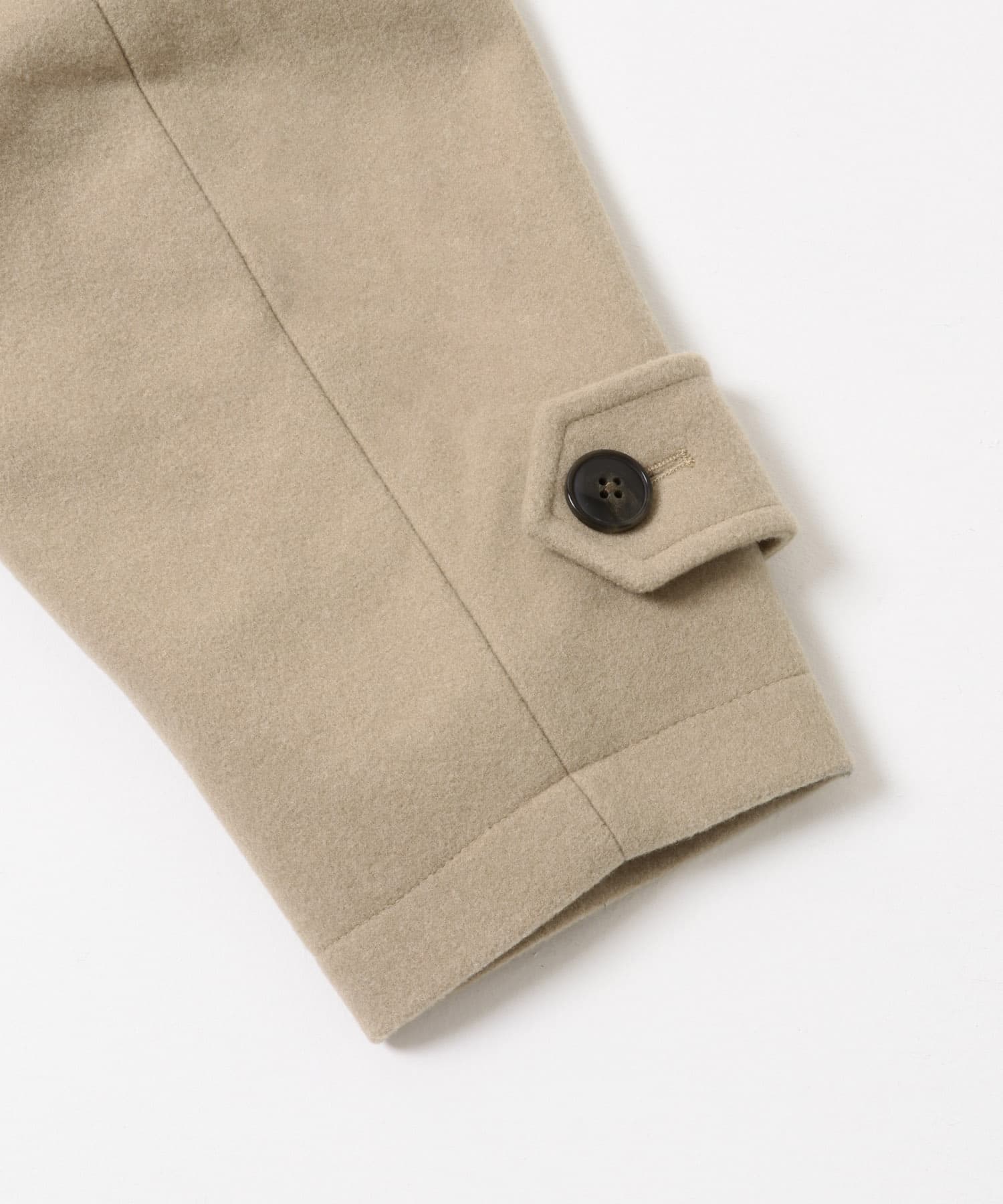 スタンドカラーロングコート BEIGE S