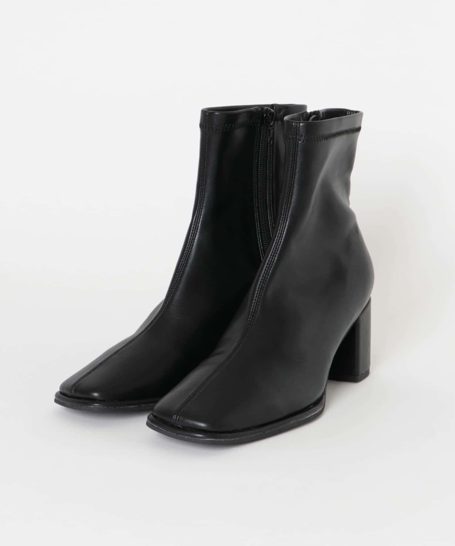 スクエアトウセンターシームストレッチブーツ BLACK S