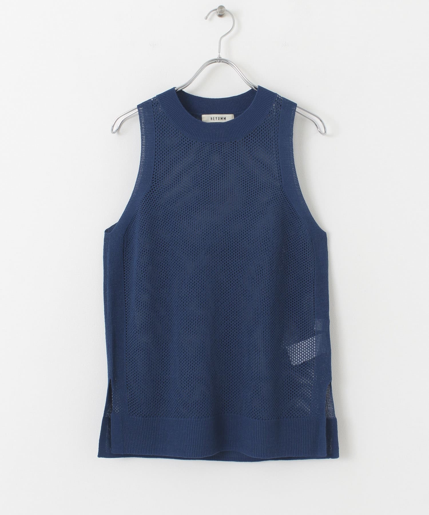 カラフルメッシュアメスリトップ BLUE one