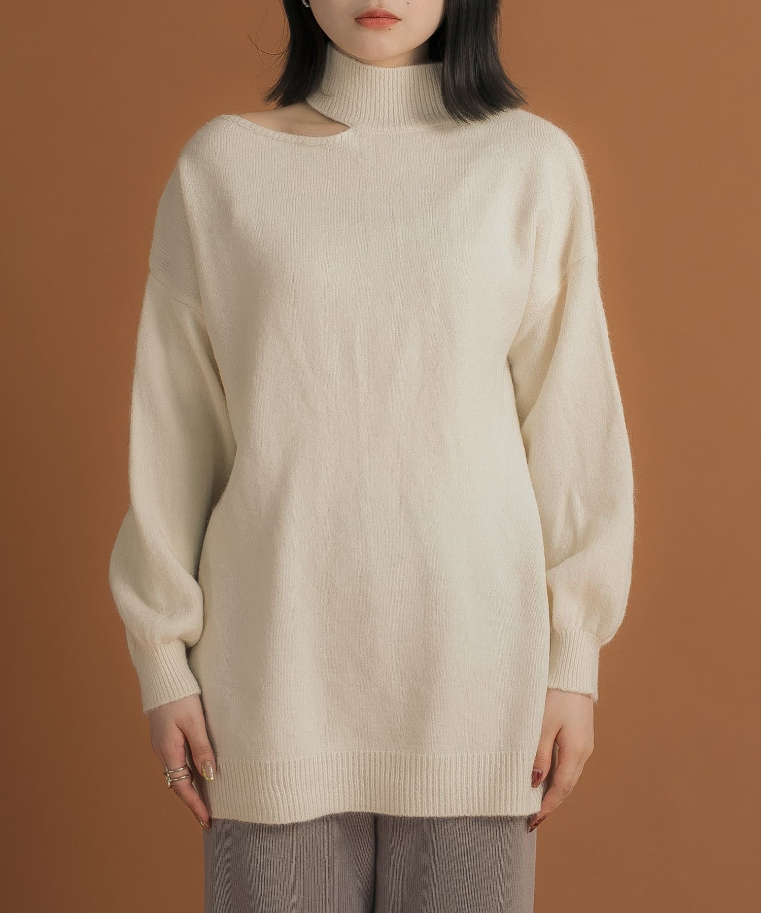 身長：157cm サイズ：one