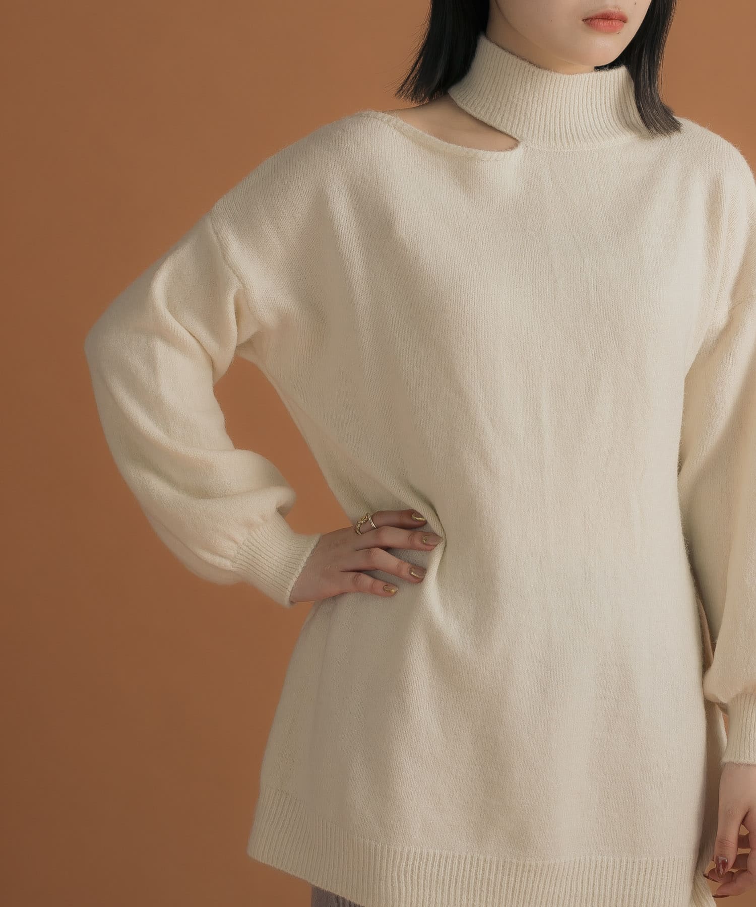身長：157cm サイズ：one