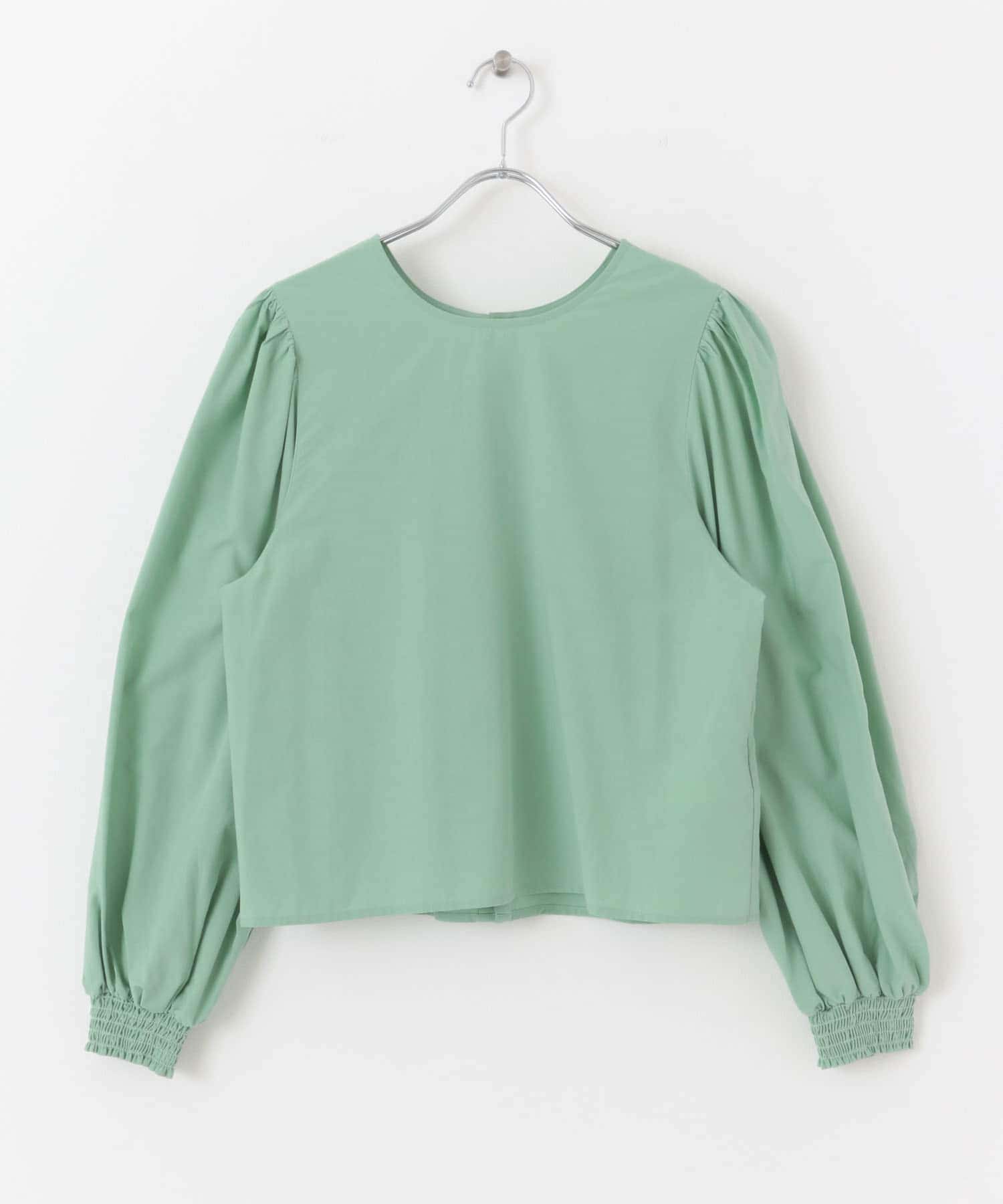2WAYボリュームスリーブブラウス GREEN one