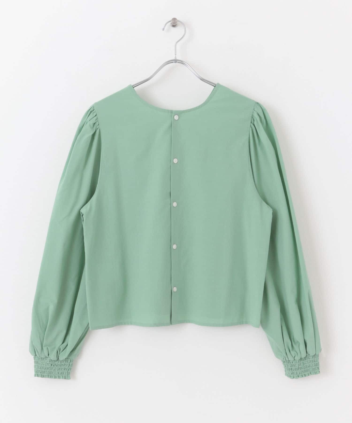 2WAYボリュームスリーブブラウス GREEN one
