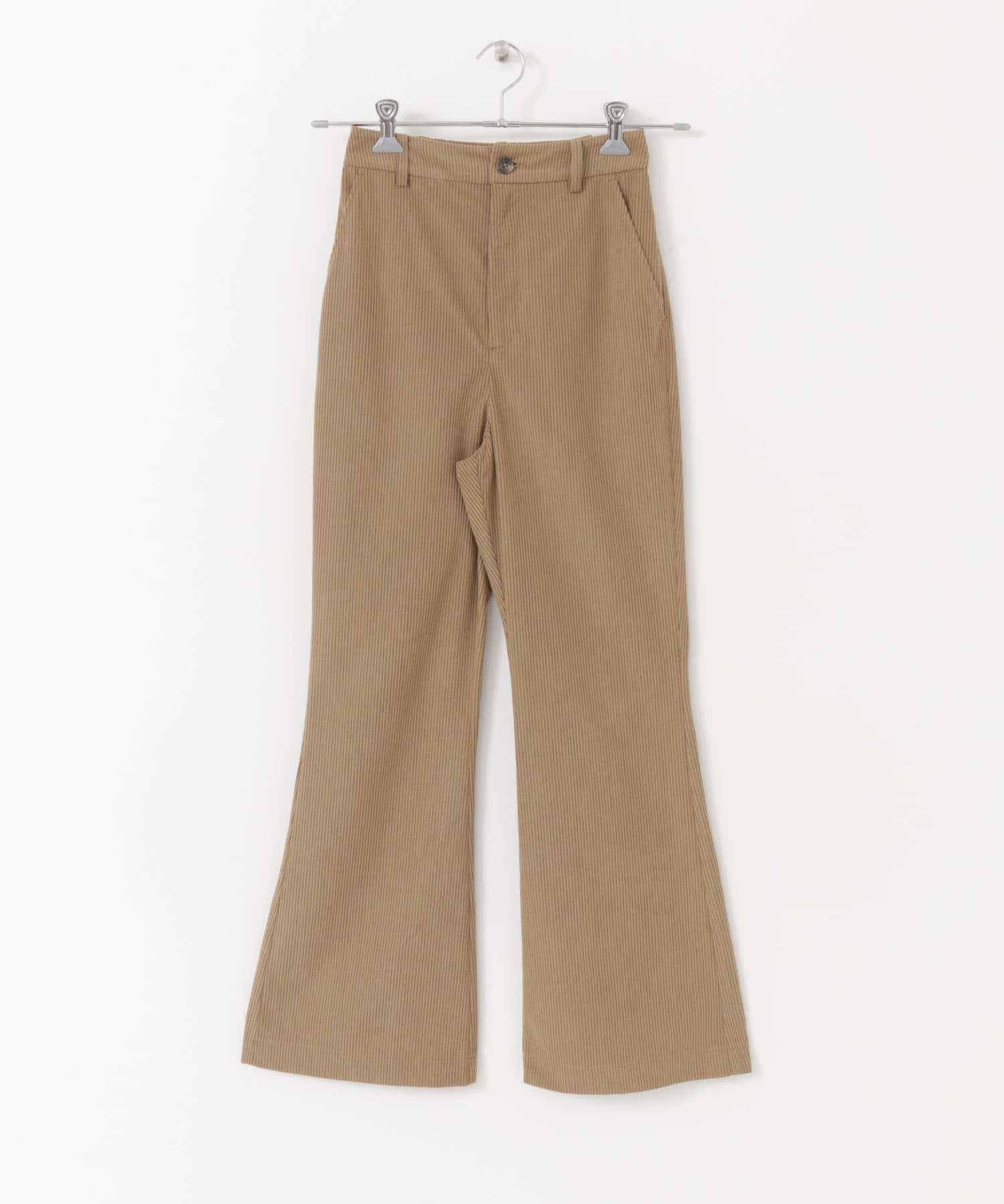 コーデュロイフレアパンツ BEIGE one