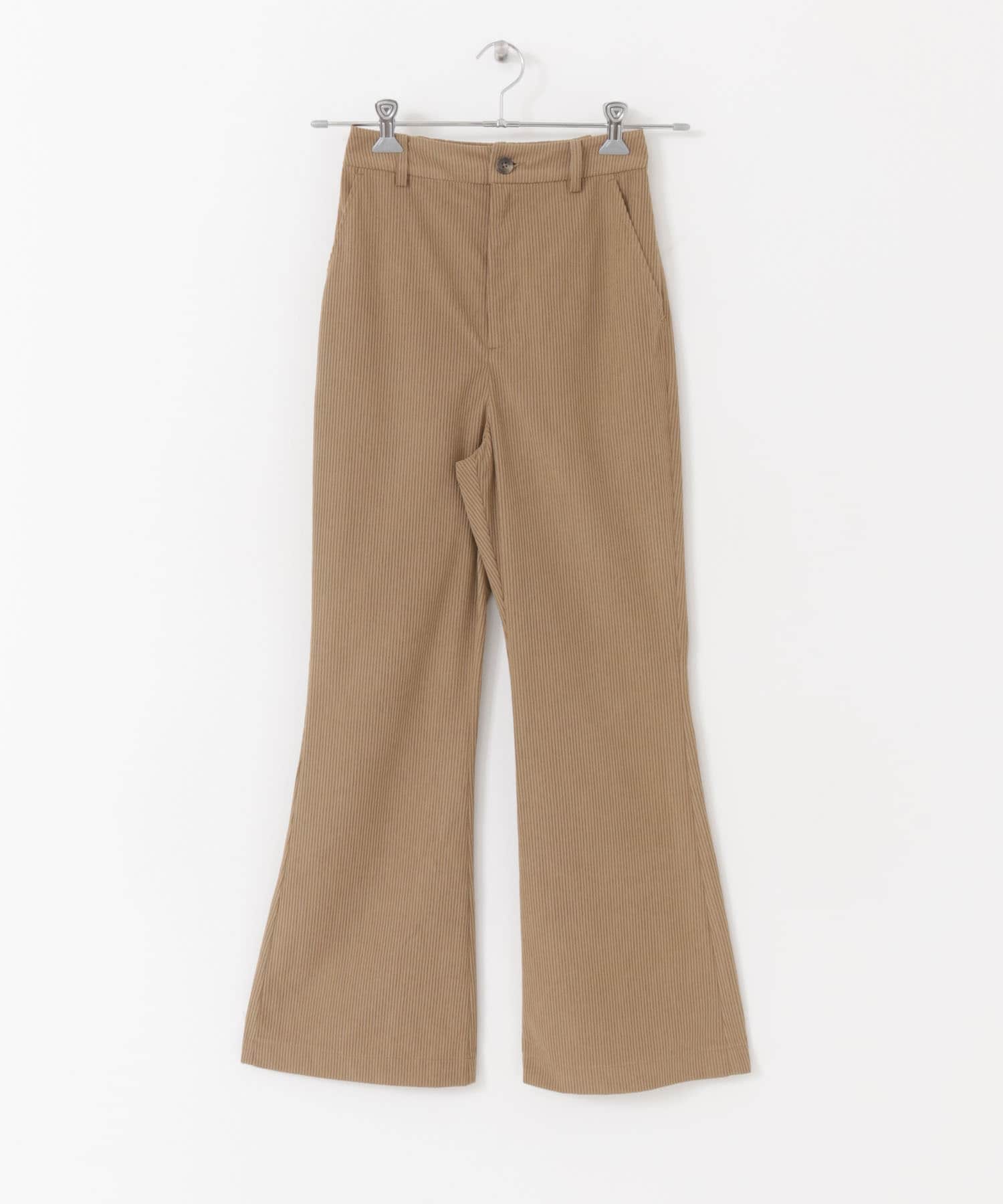 コーデュロイフレアパンツ BEIGE one