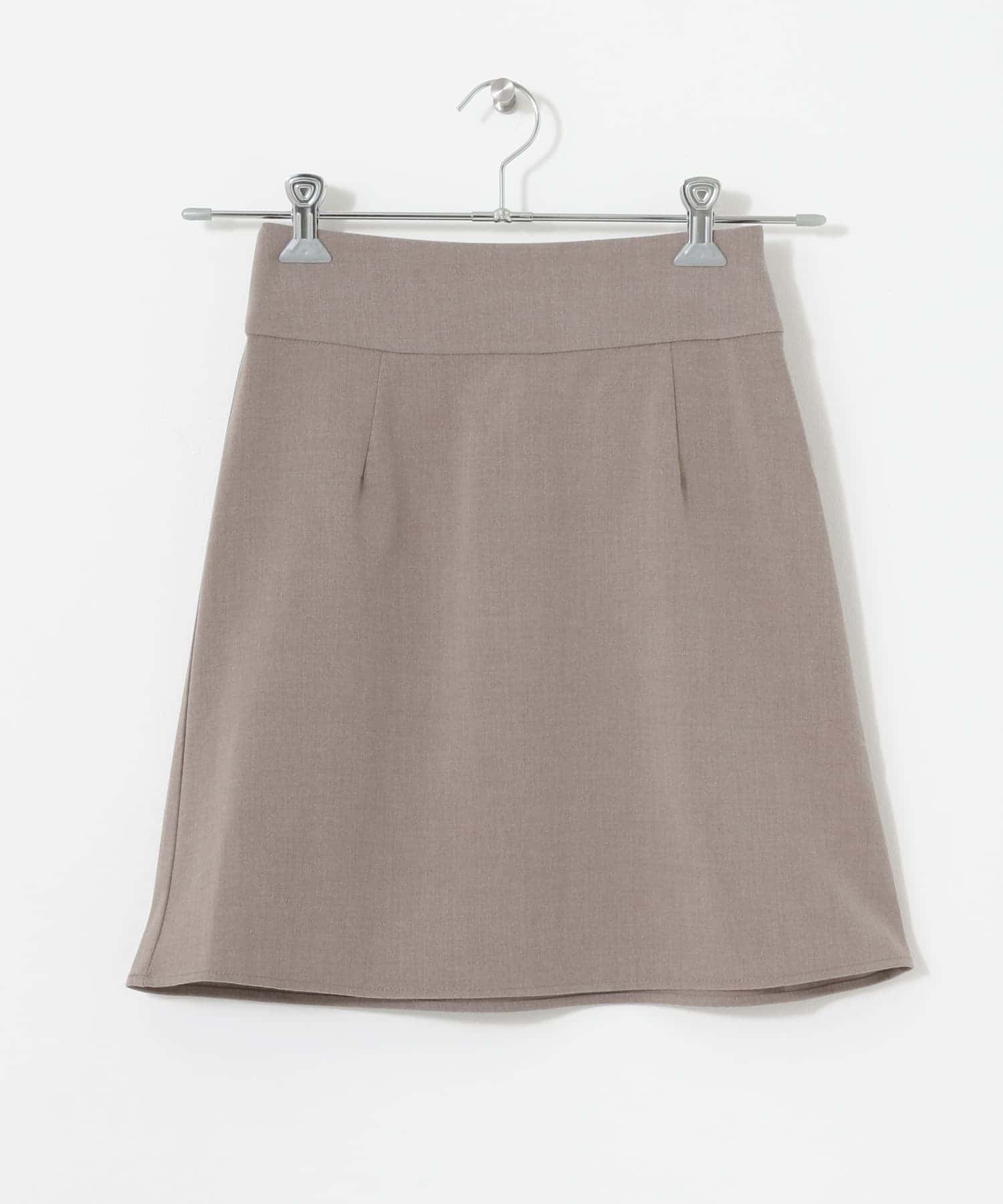 ハイウエスト台形ミニスカート MOCHA one
