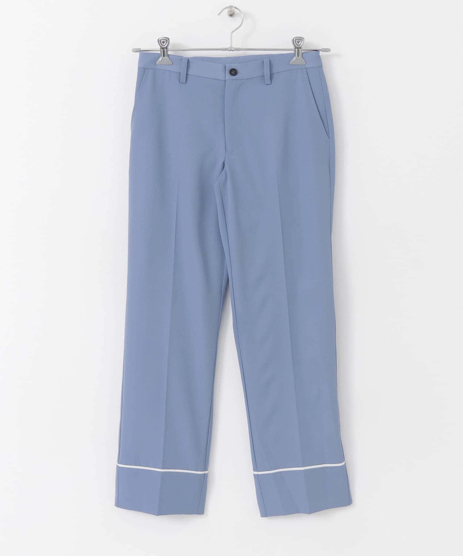 キレイシルエットカラースラックスパンツ L.BLUE S