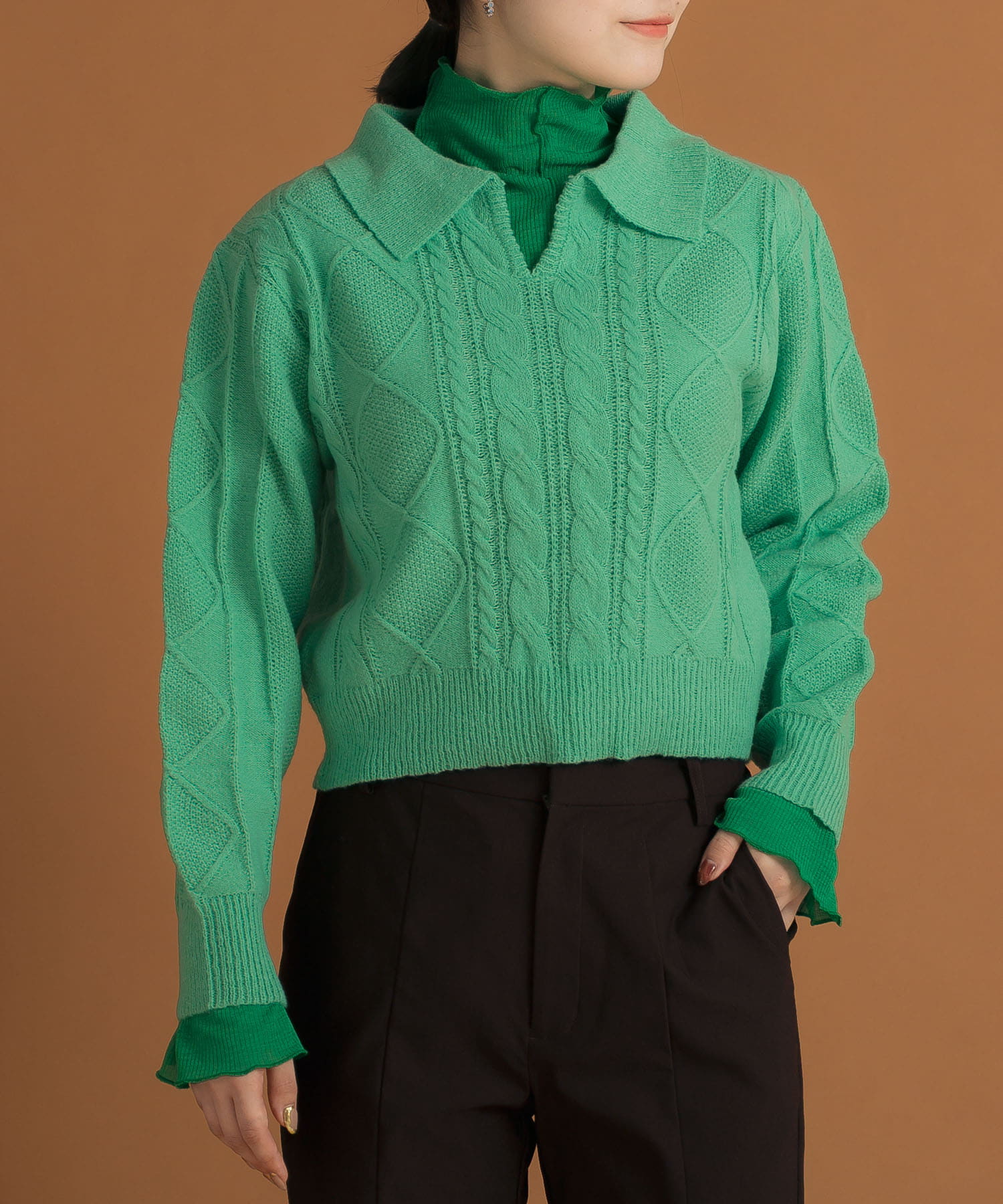 身長：157cm サイズ：one