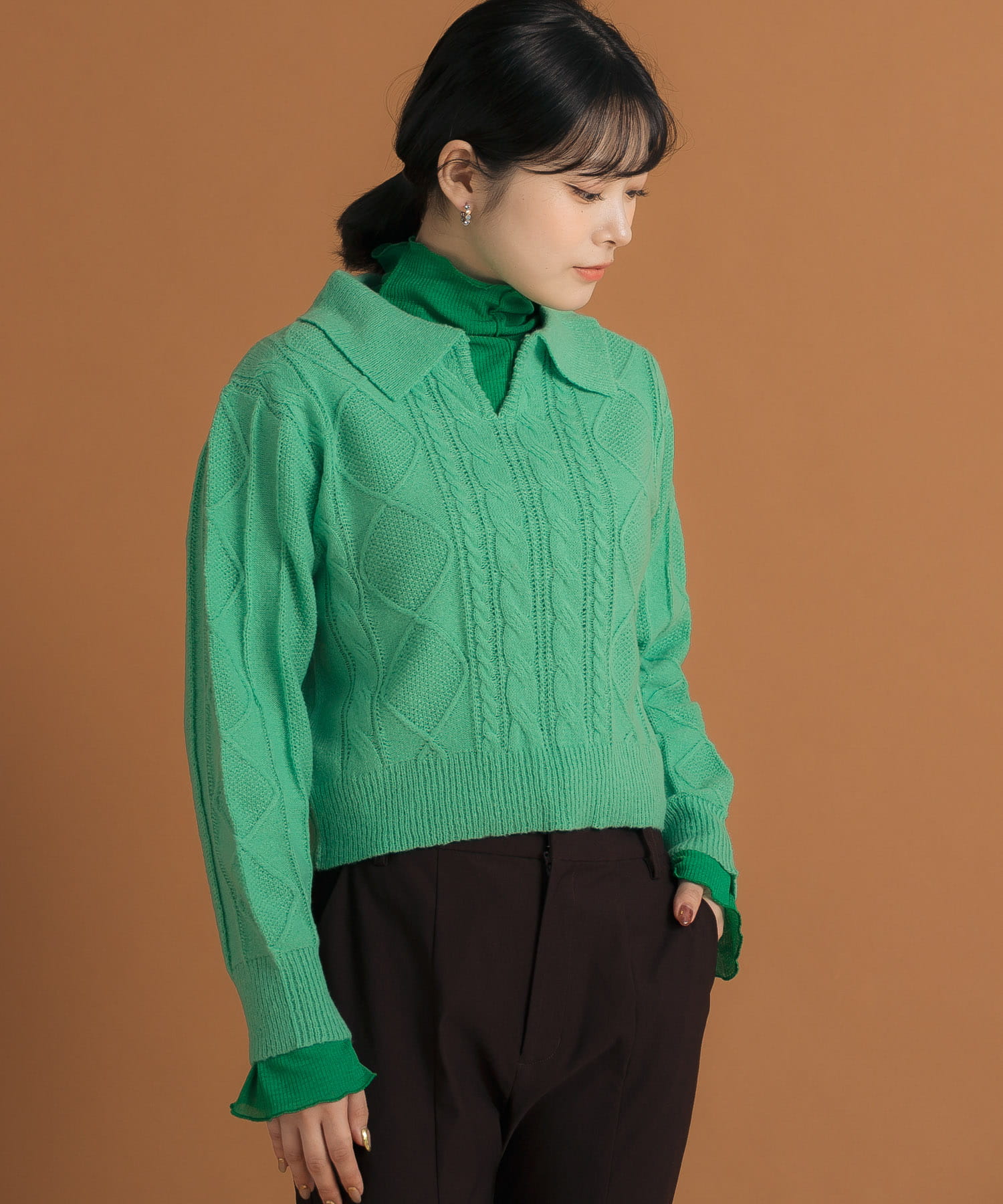 身長：157cm サイズ：one