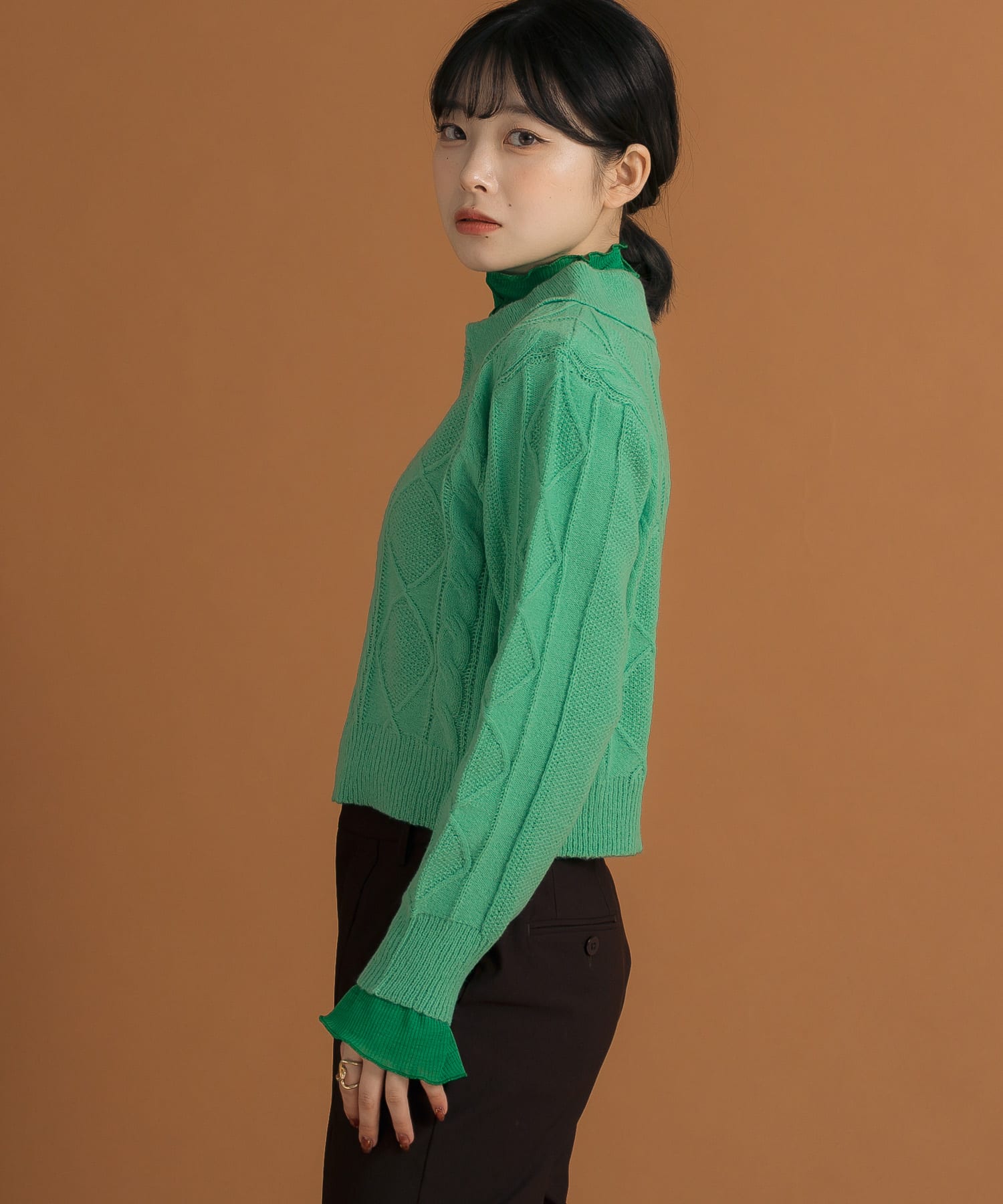 身長：157cm サイズ：one