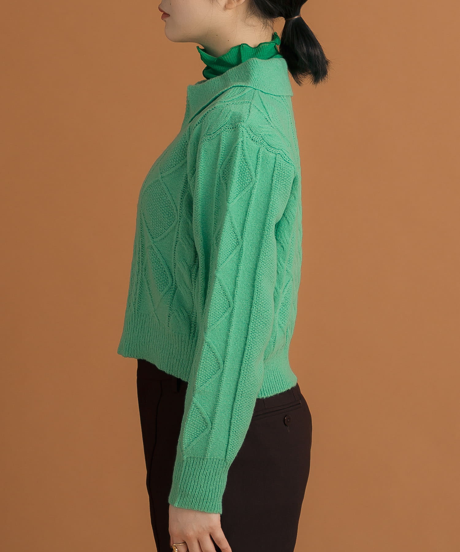 身長：157cm サイズ：one