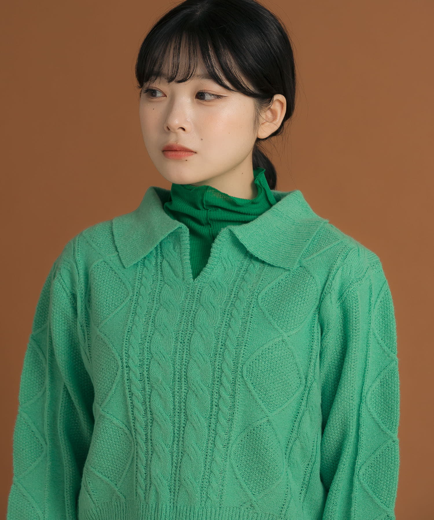 身長：157cm サイズ：one