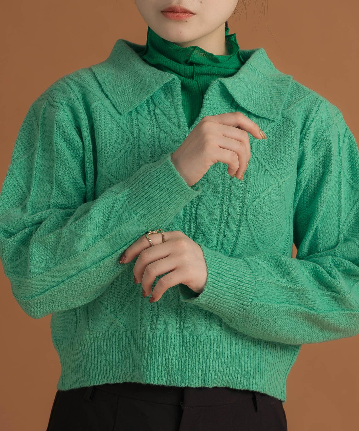 身長：157cm サイズ：one