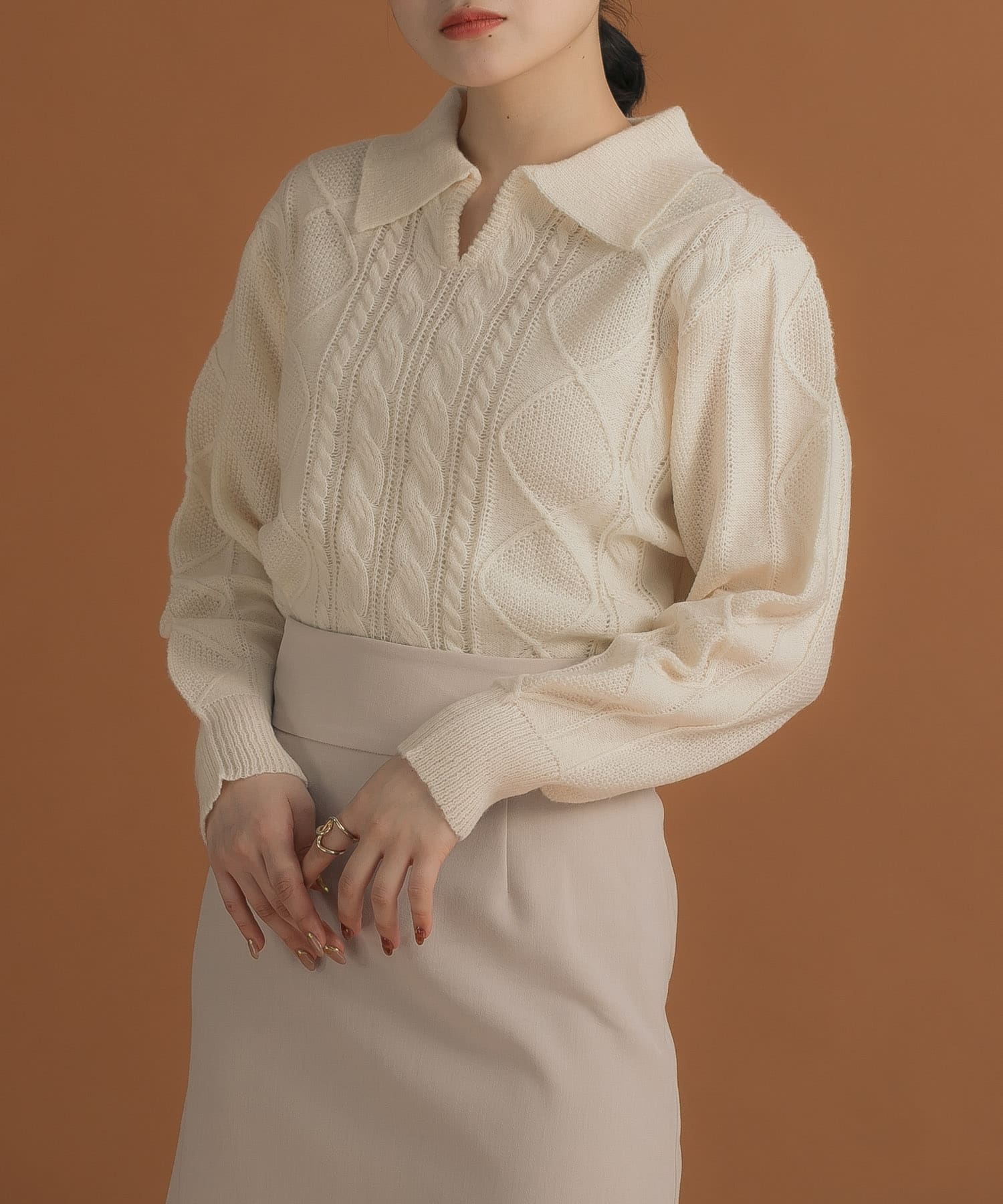 身長：157cm サイズ：one