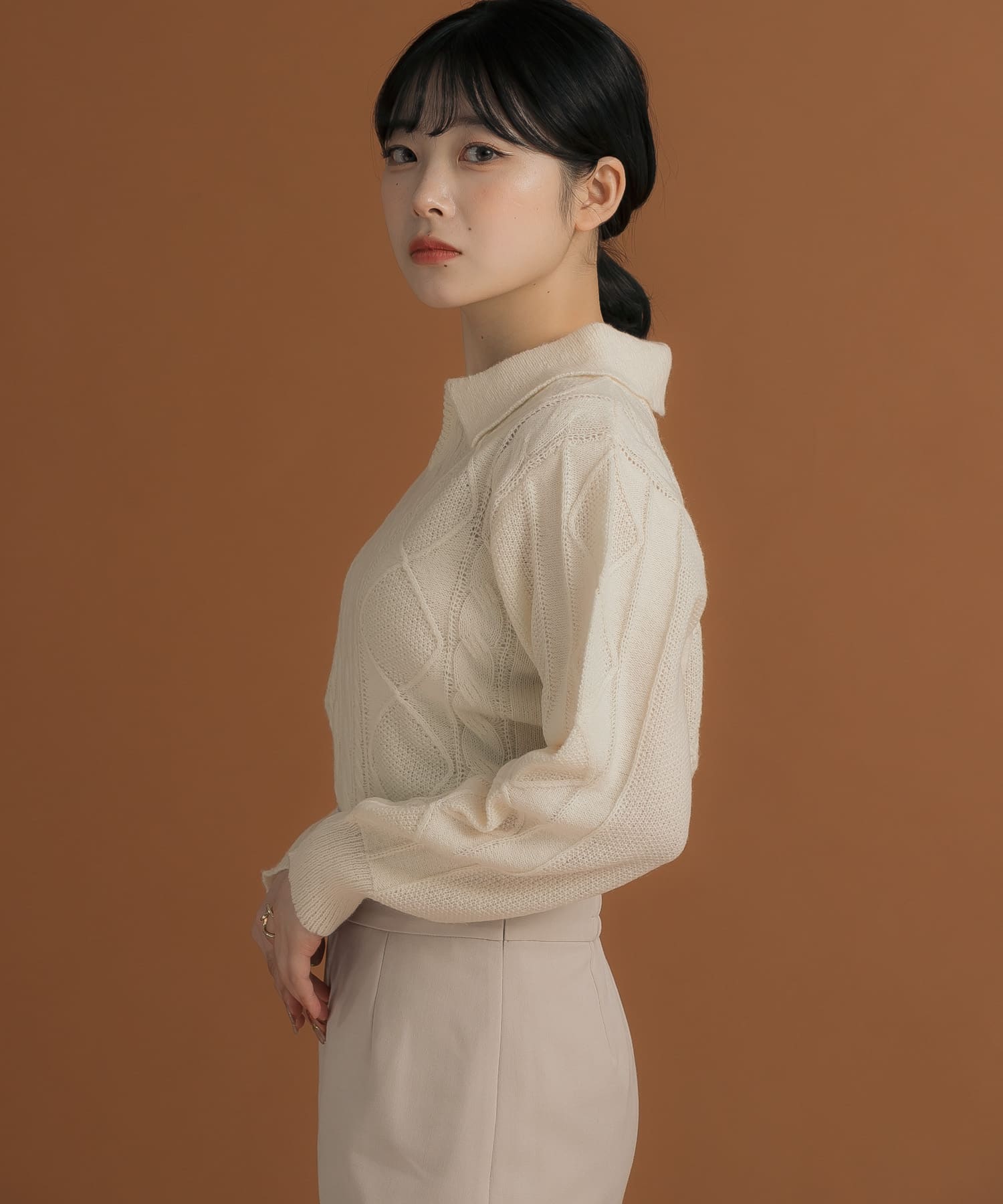 身長：157cm サイズ：one