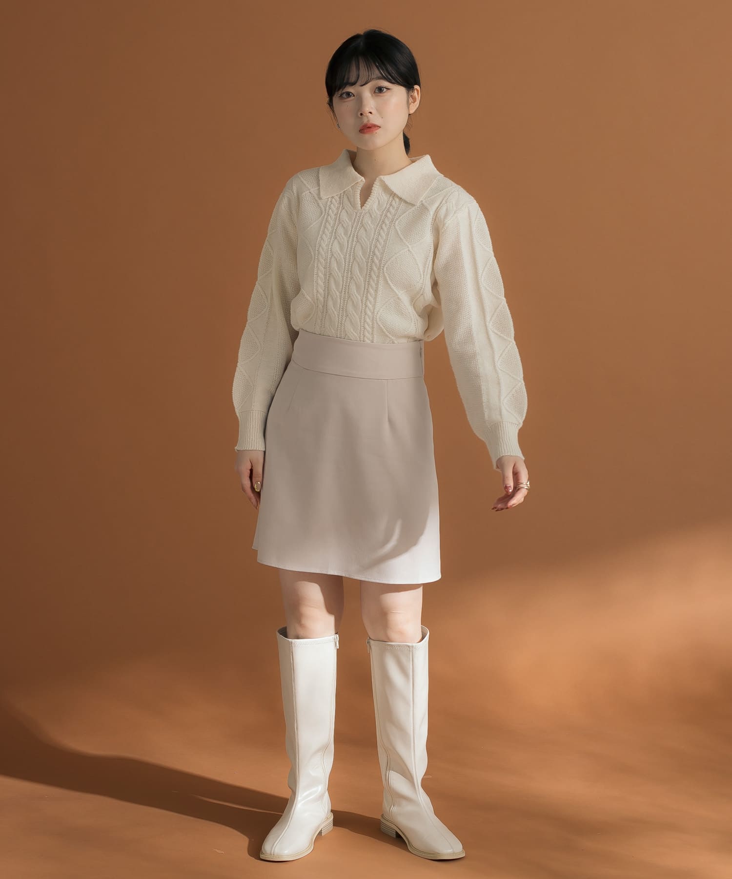 身長：157cm サイズ：one