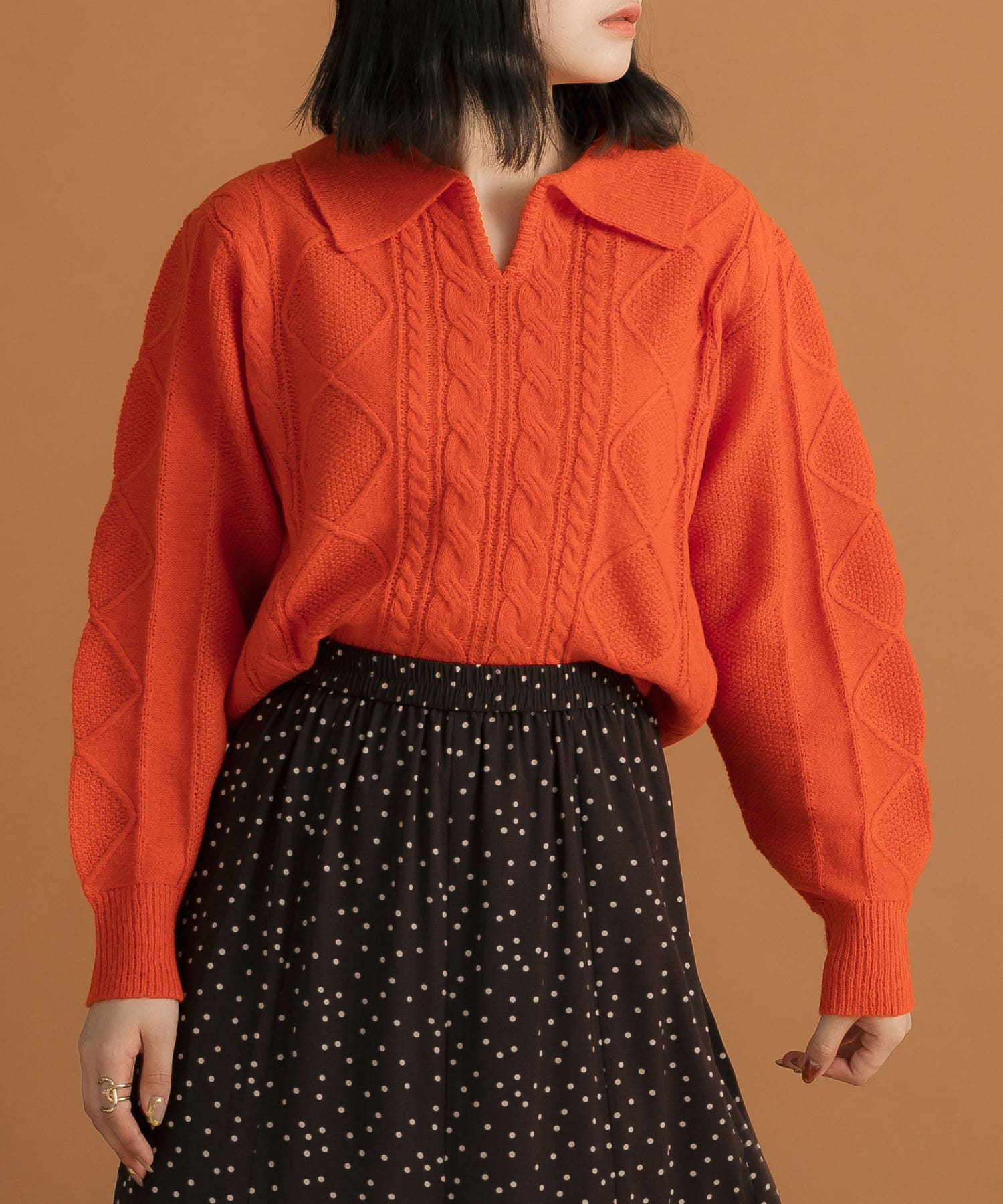 身長：157cm サイズ：one