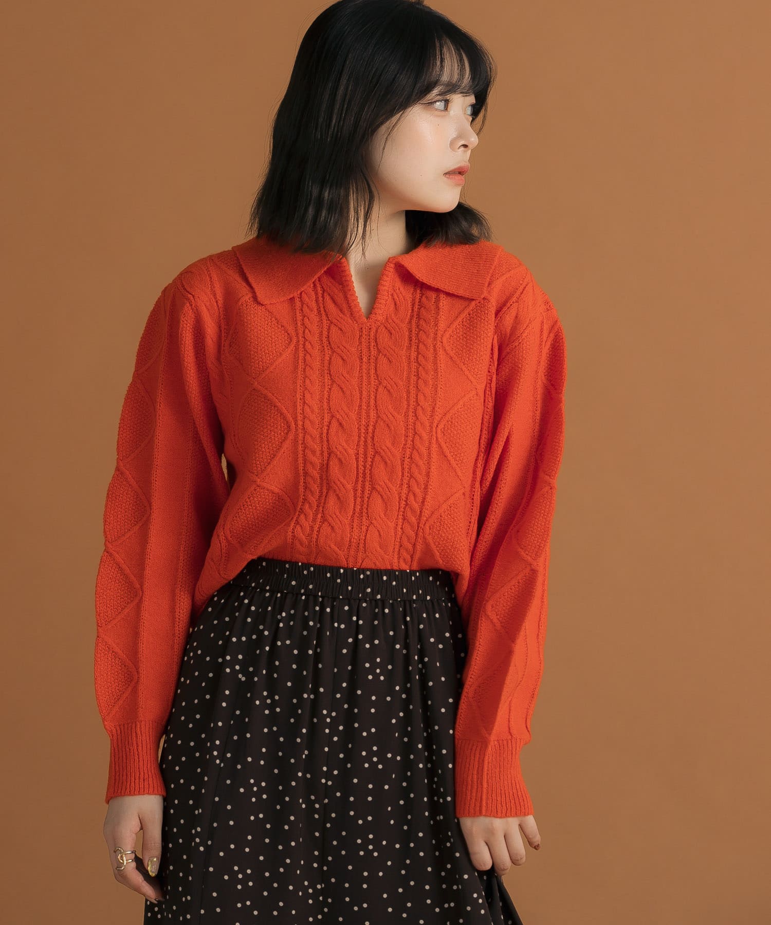 身長：157cm サイズ：one