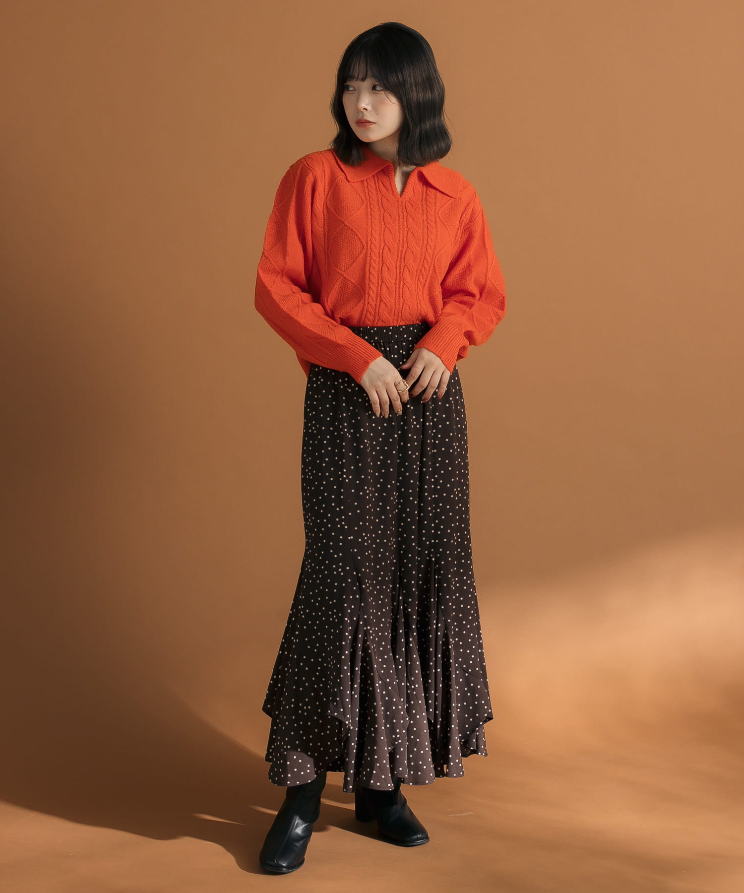 身長：157cm サイズ：one