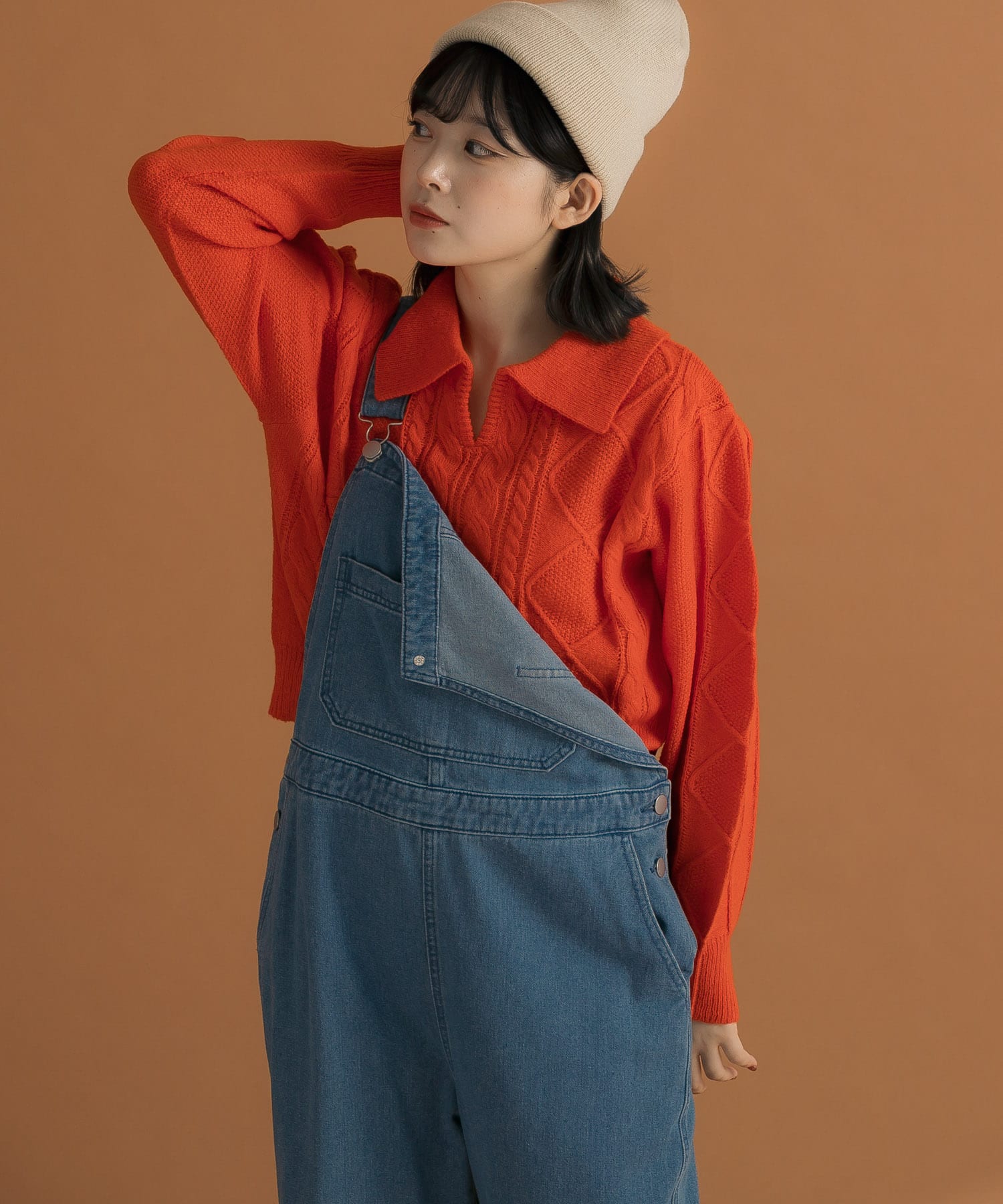 身長：157cm サイズ：one