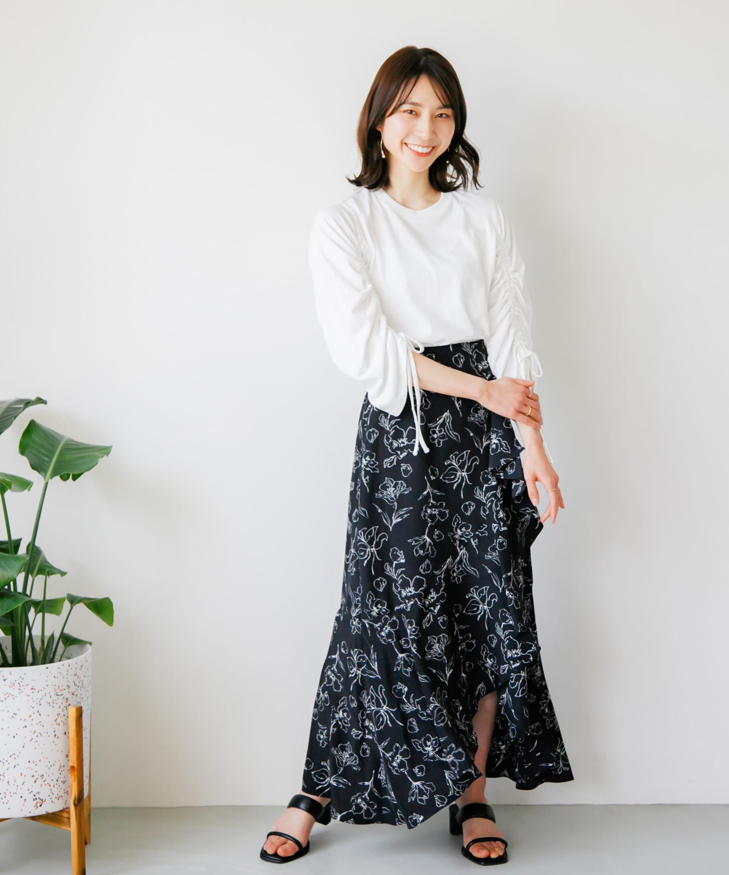 身長：165cm サイズ：one