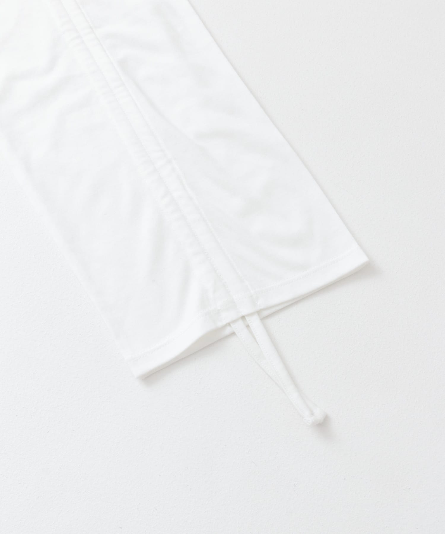 ギャザースリーブクロップドTシャツ OFF WHITE one