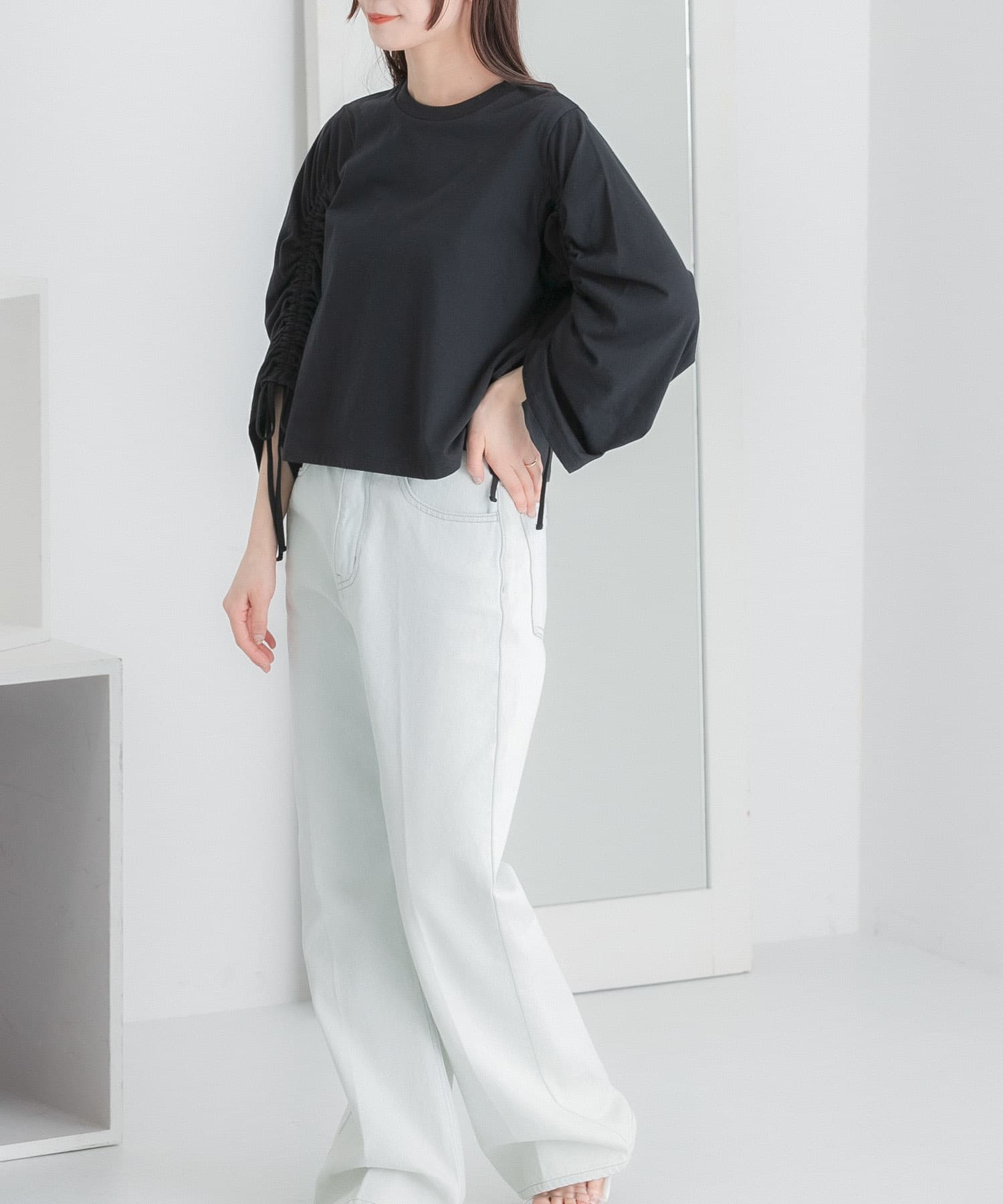 身長：160cm サイズ：one