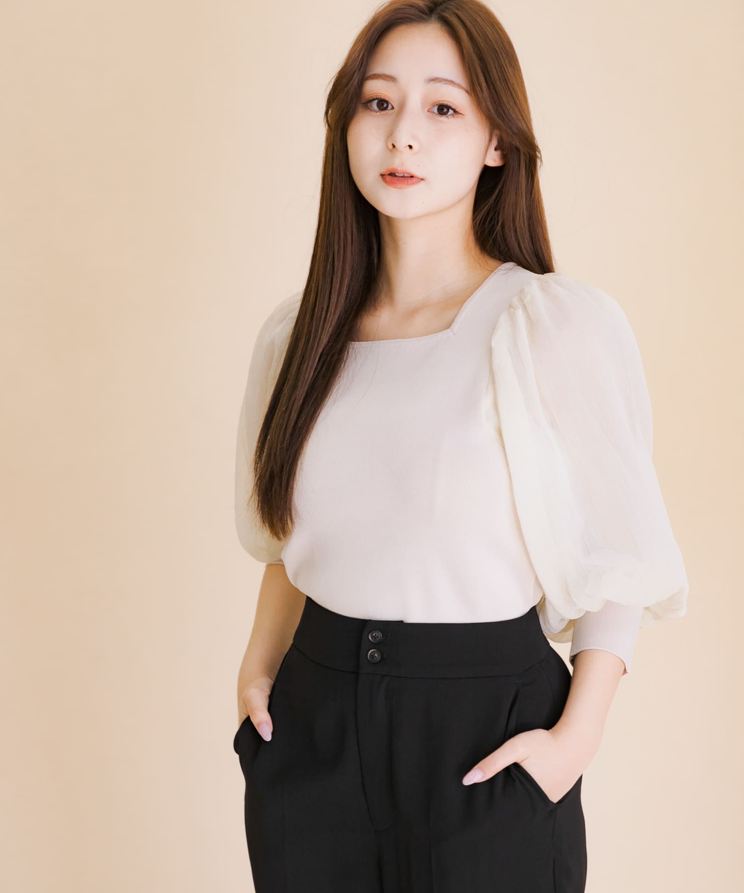 身長：154cm サイズ：one