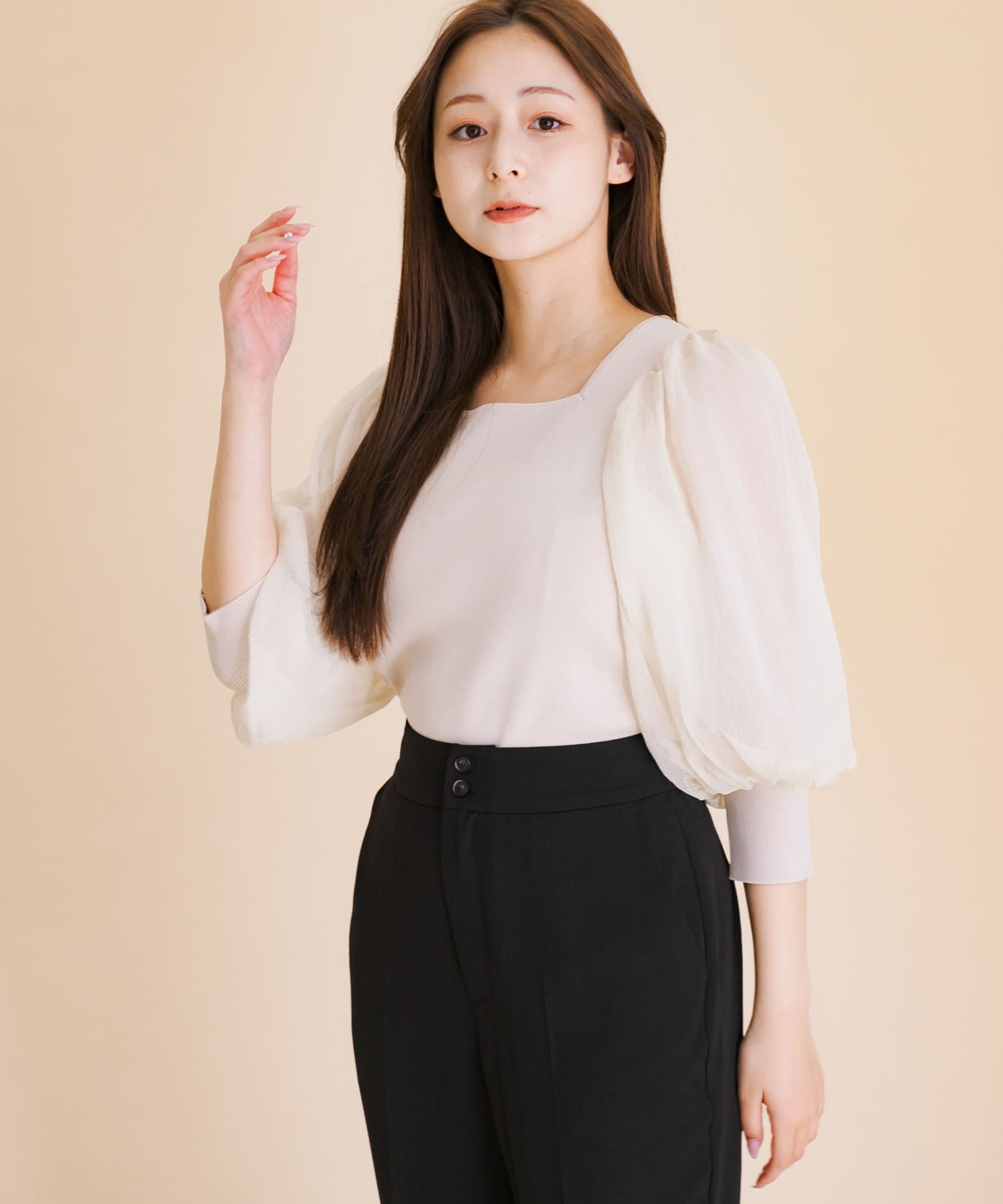 身長：154cm サイズ：one