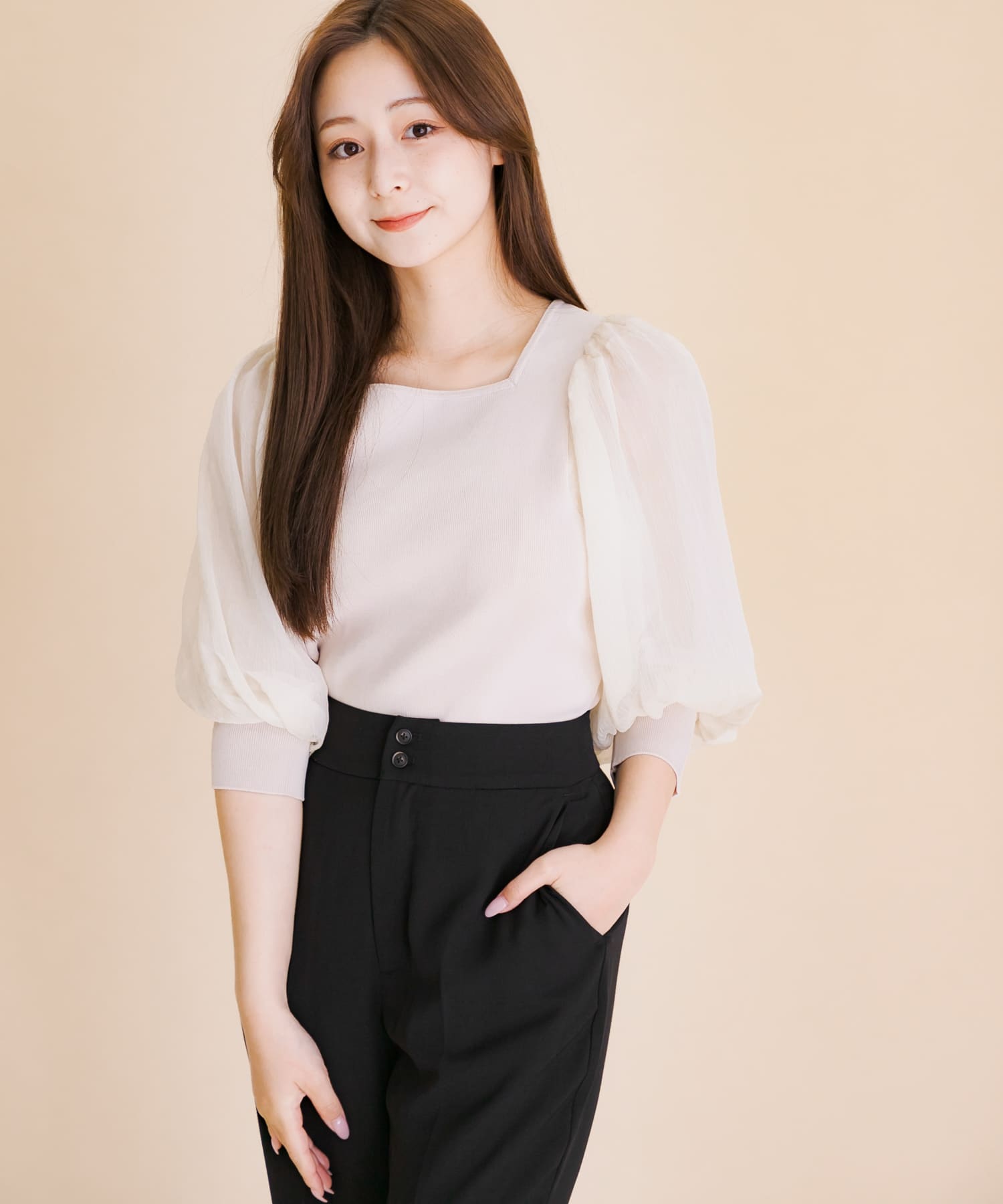 身長：154cm サイズ：one