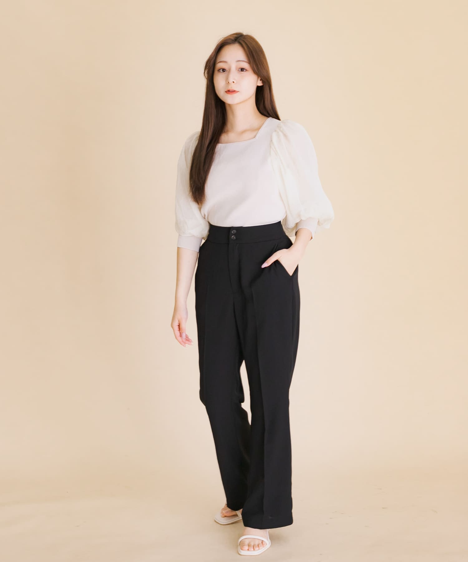 身長：154cm サイズ：one