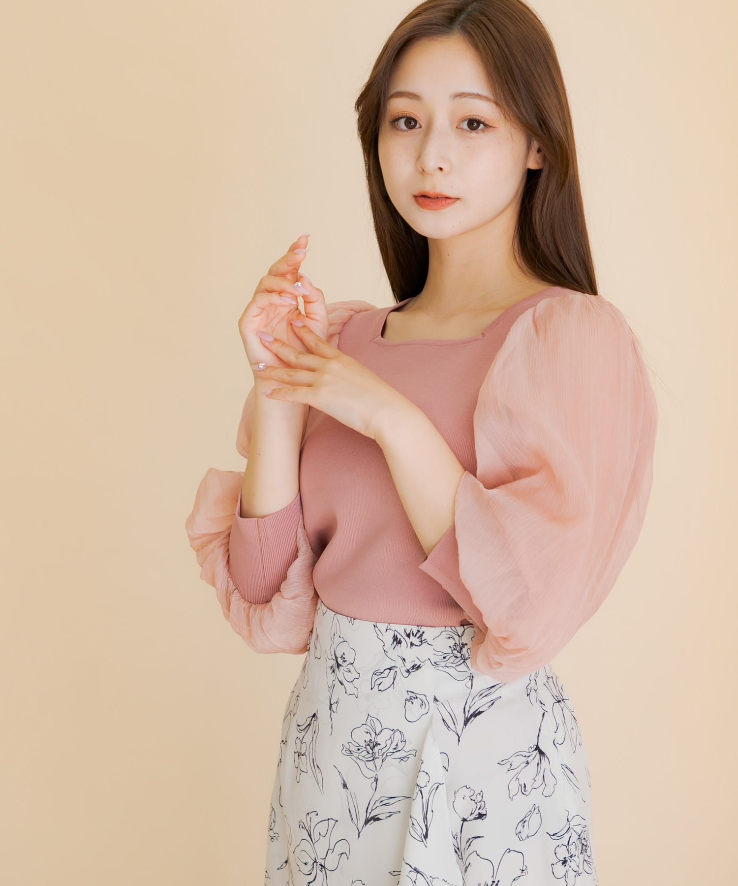 身長：154cm サイズ：one