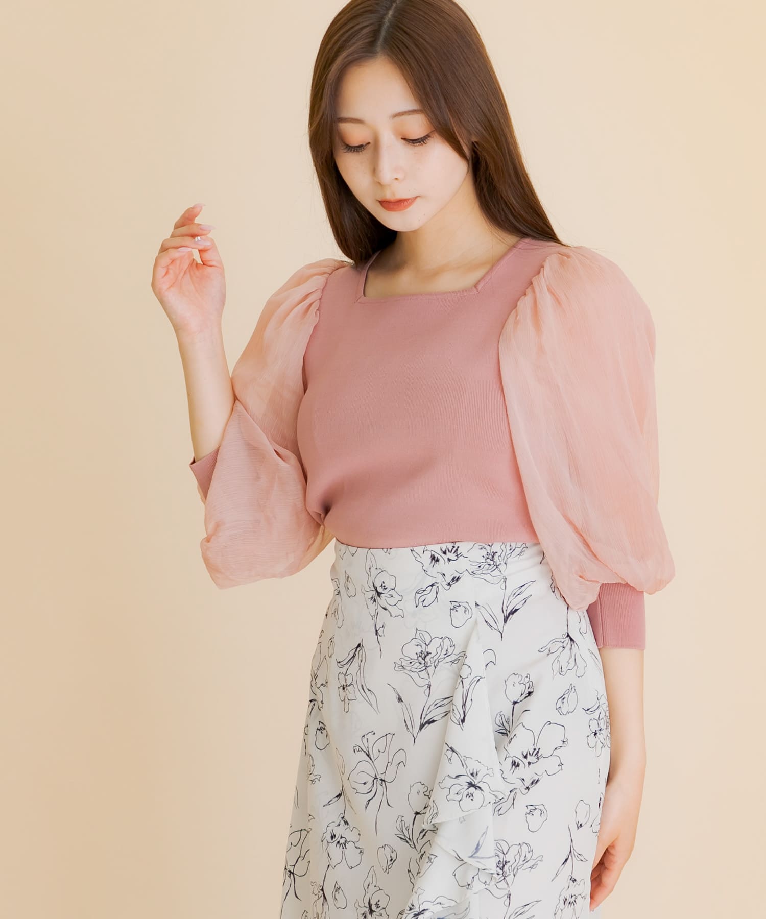 身長：154cm サイズ：one