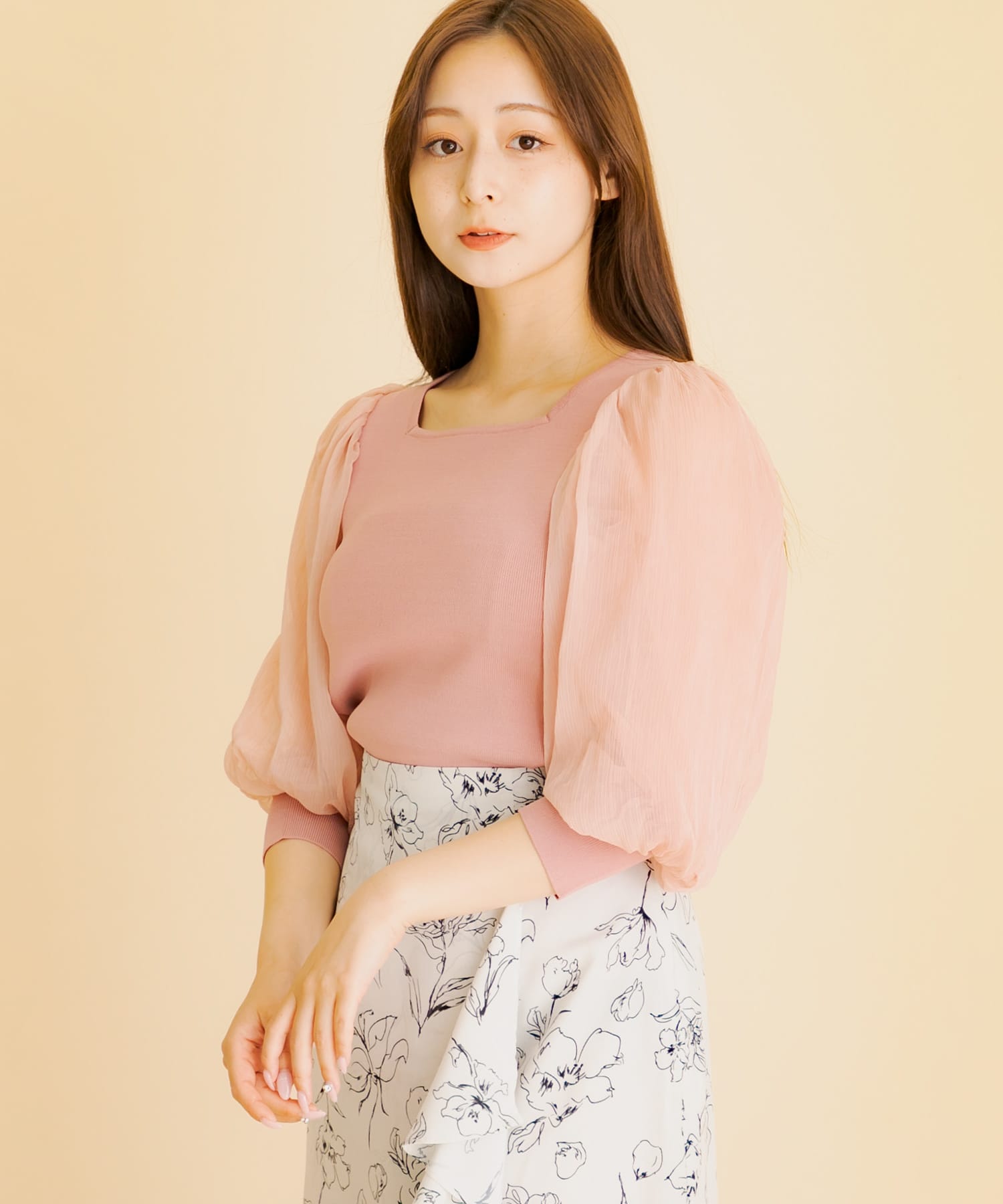 身長：154cm サイズ：one