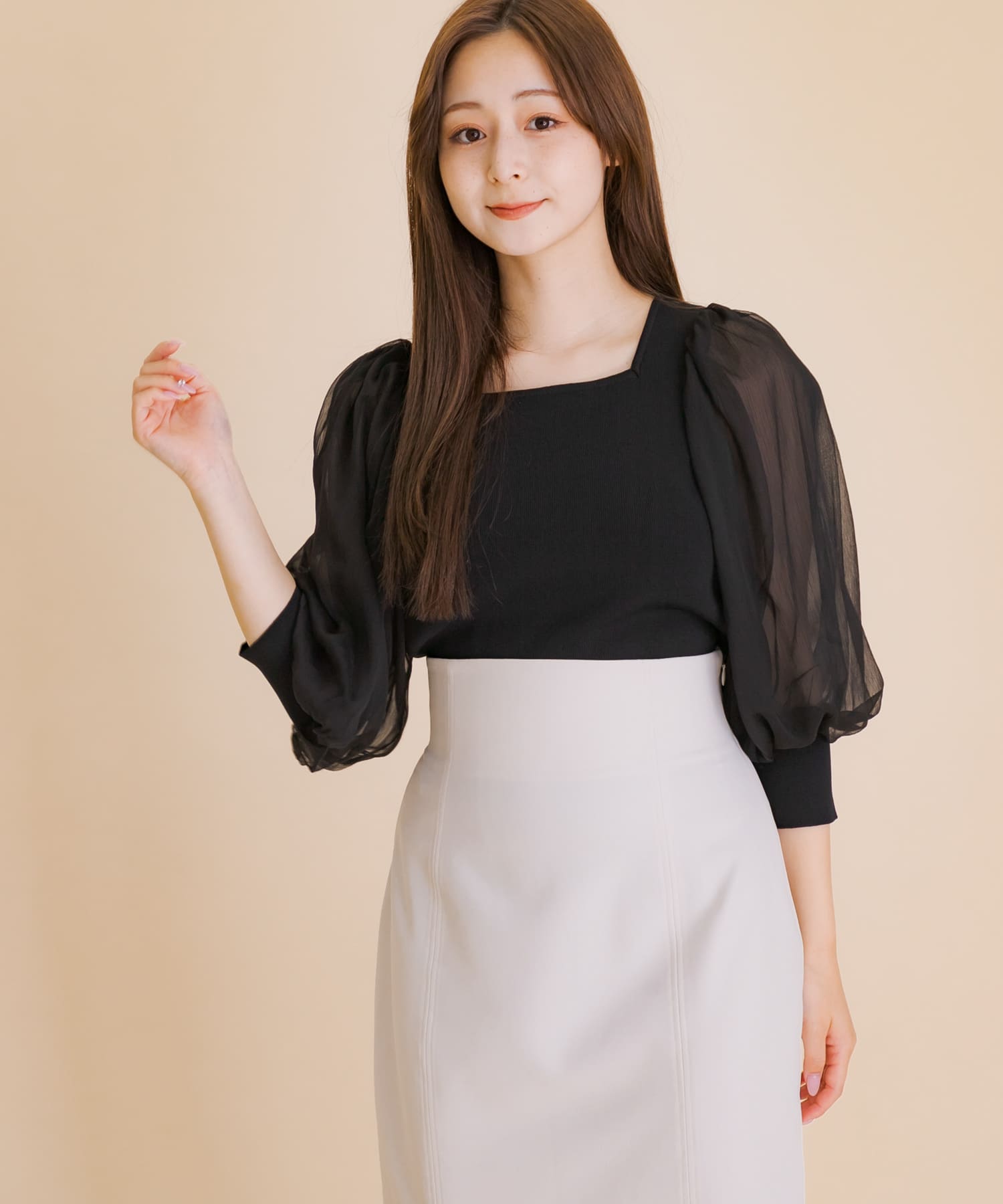 身長：154cm サイズ：one